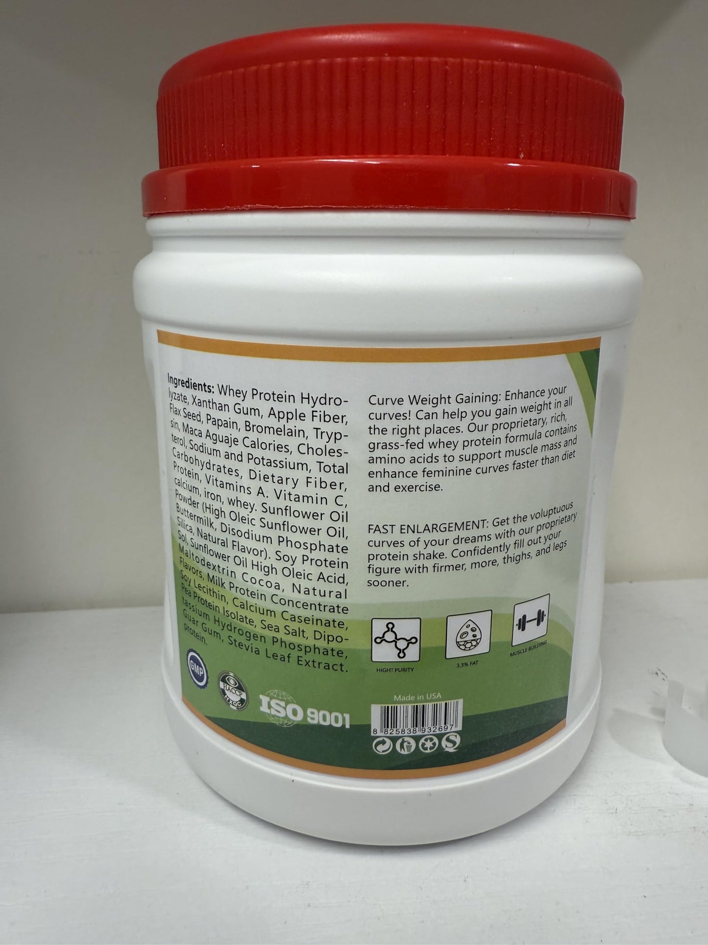 Sham Protein Powder for Booty Weight Gain 18.3 oz