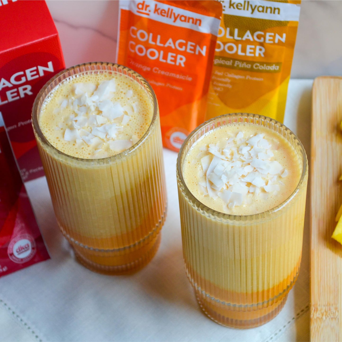 Dr. Kellyann Collagen Cooler Mango Powder 11.1 oz