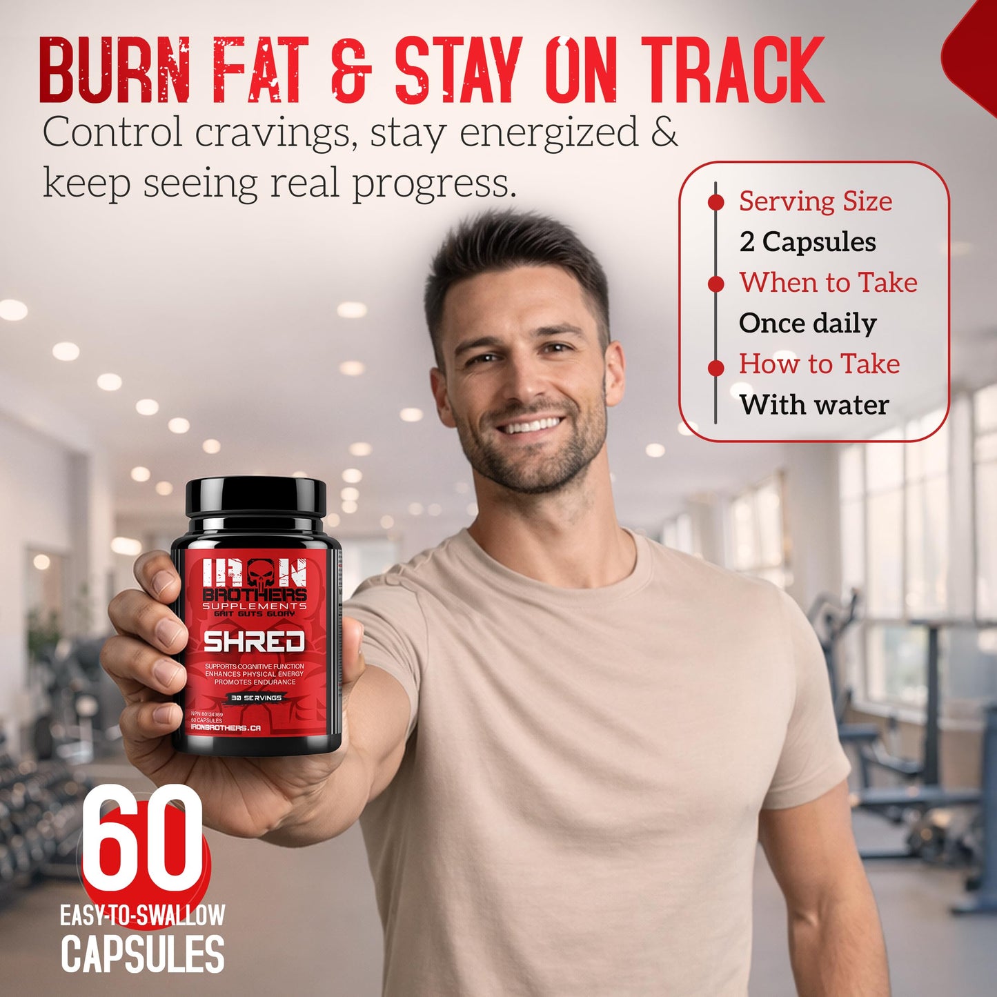 Iron Brothers Supplements Thermogenic Fat Burner Capsules 60 Capsules