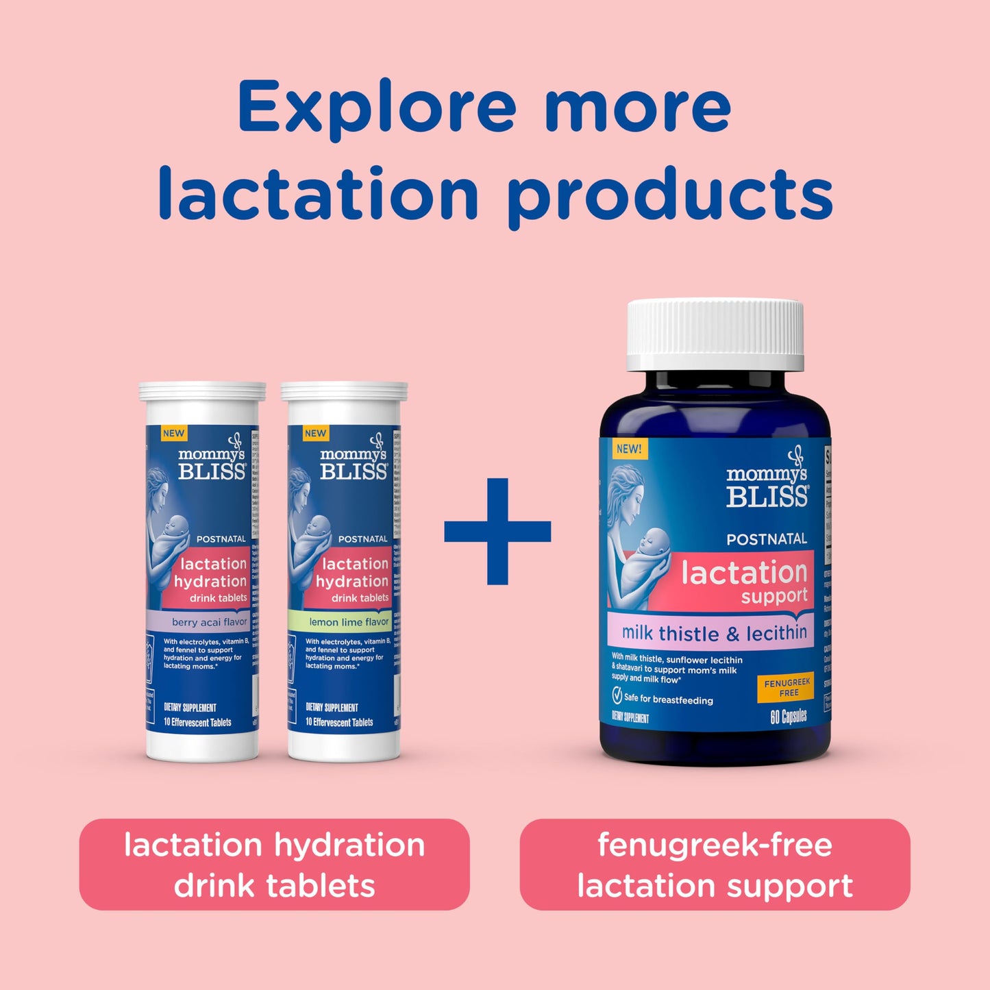 Mommy's Bliss Postnatal Lactation Support Supplement with Probiotics Capsule 60 Count