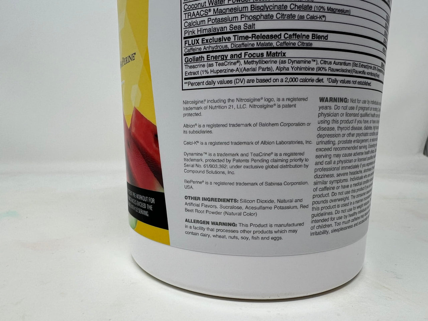 Nutrithority Giant’s Brew Advanced Pre Workout Powder, Watermelon, 19 Servings