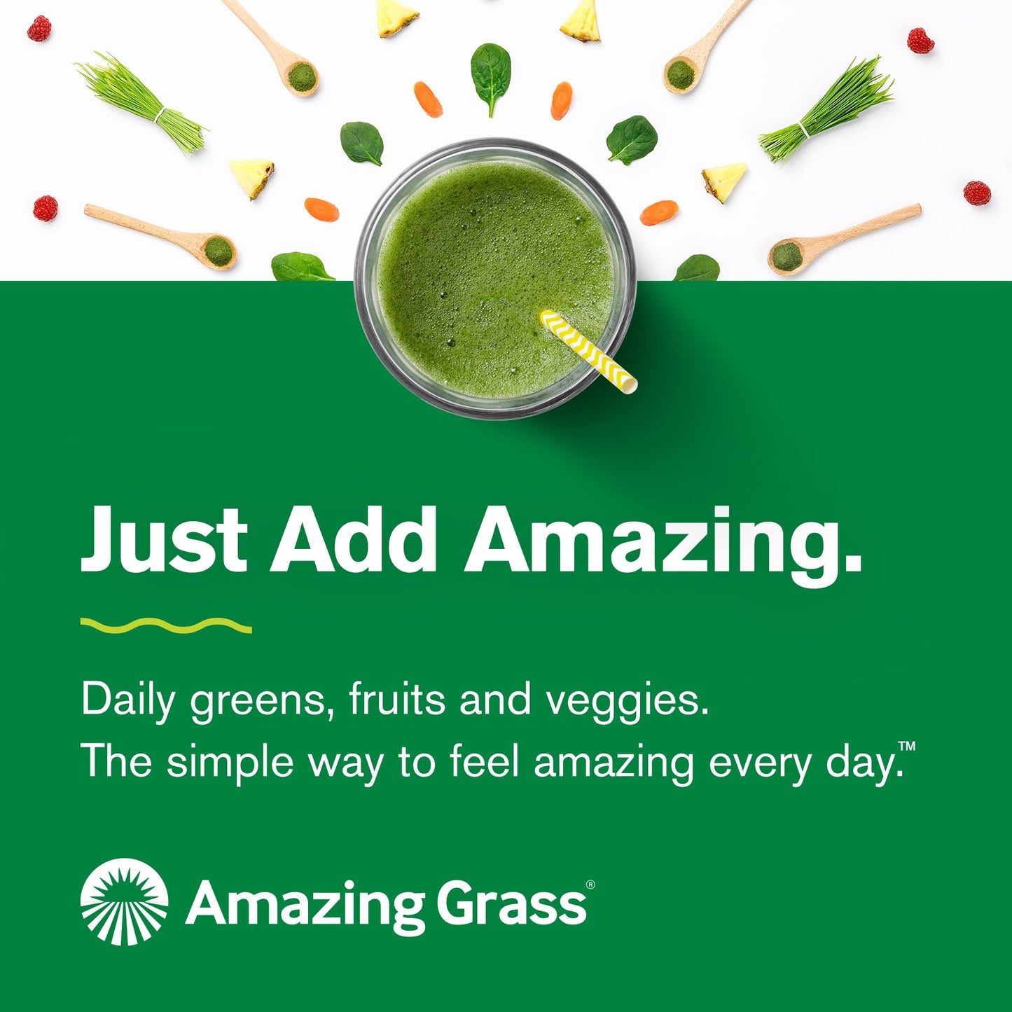 Amazing Grass Green SuperFood Energy Powder Watermelon, 7.4 oz