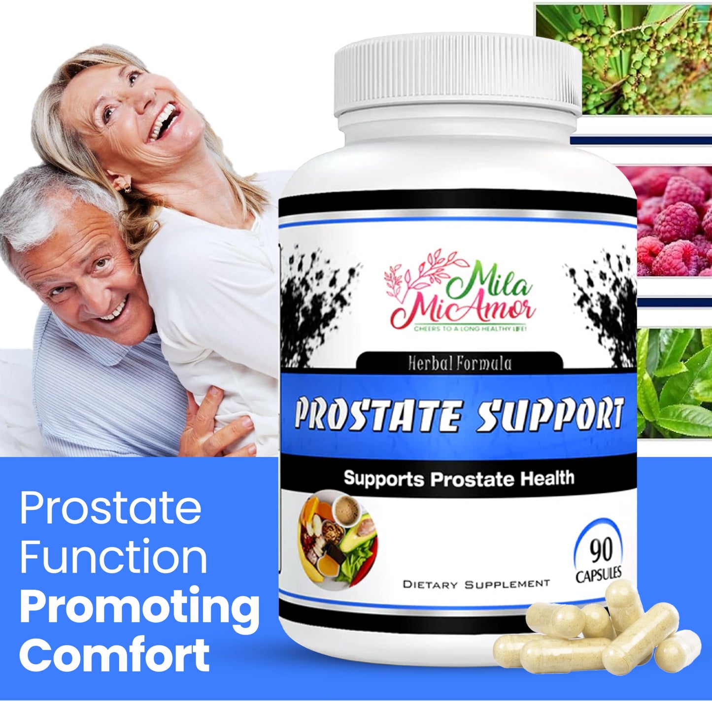 Mila Miamor Prostate Support Supplement for Men Capsules 90 Count