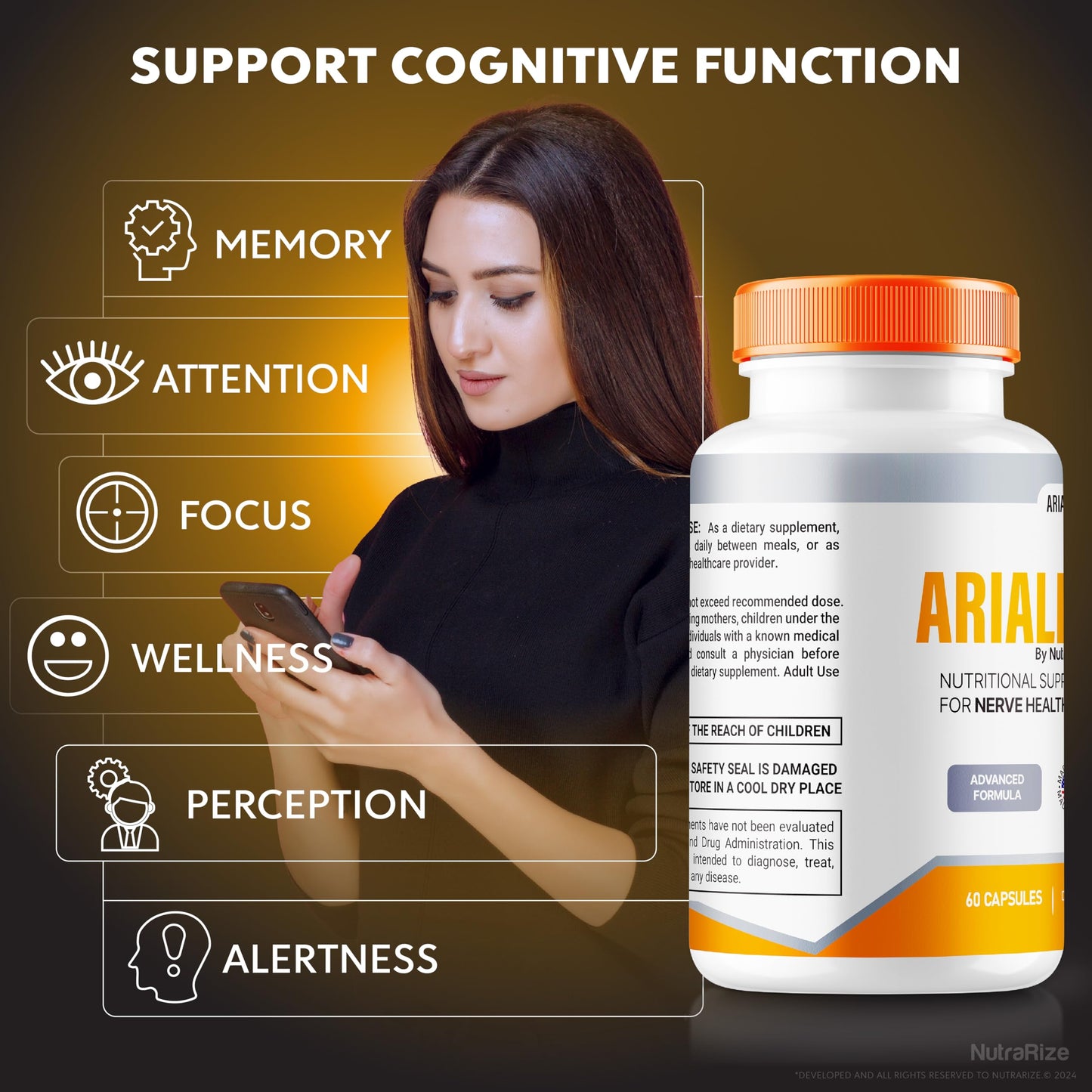 NutraRize Arialief 180 Capsules