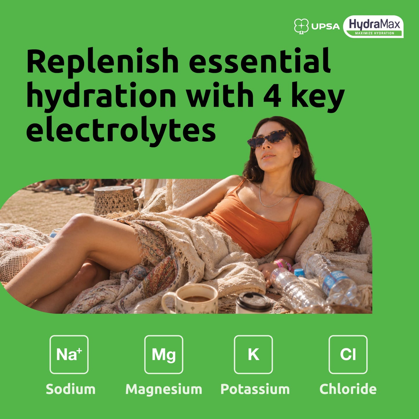 Upsa Hydramax Hydration + Detox Electrolytes Tablet, 48 Count
