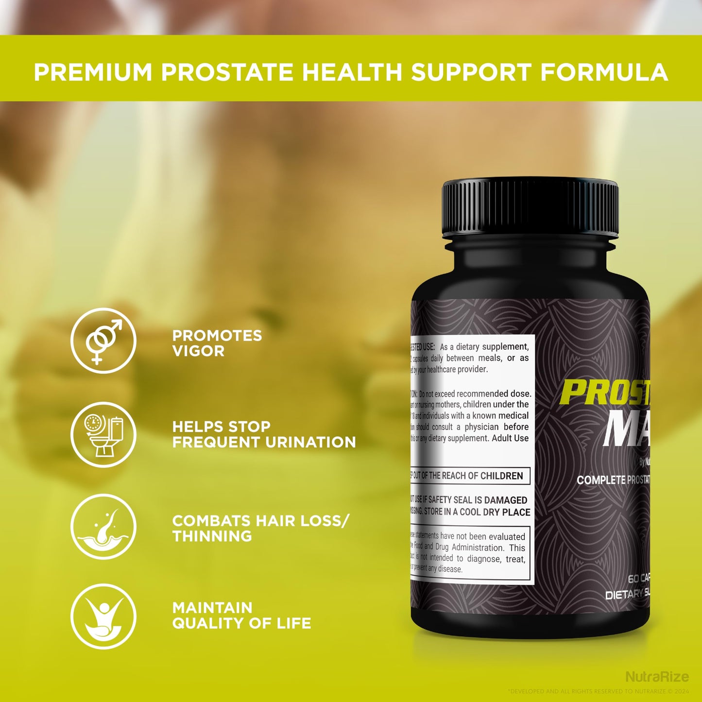 NutraRize ProstaFlow Maxx Prostate Support Capsules 60 Count
