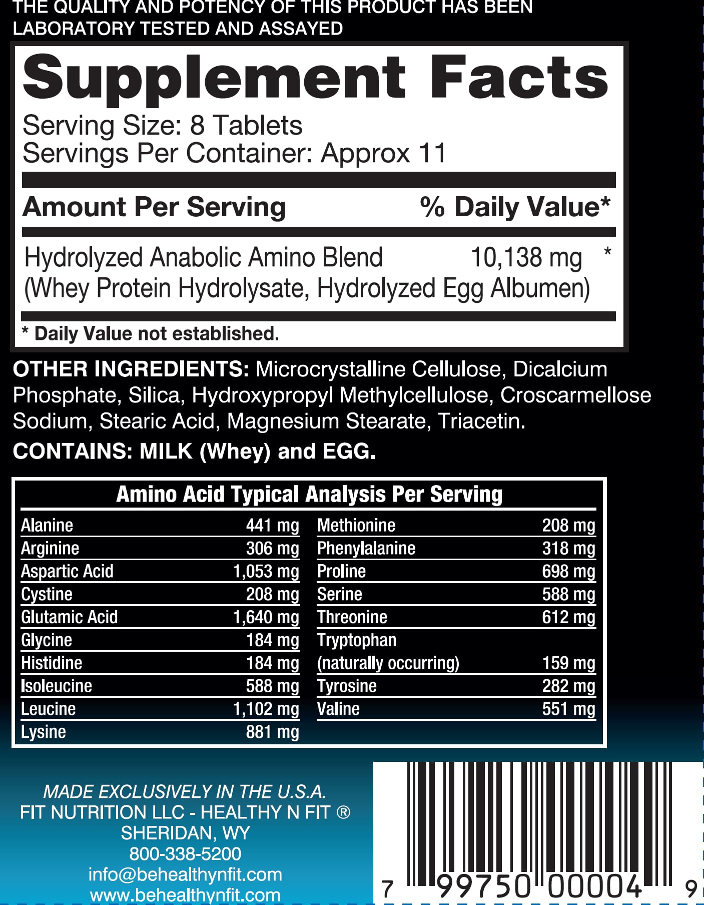 Healthy 'N Fit Amino 10,000 Tablets 90