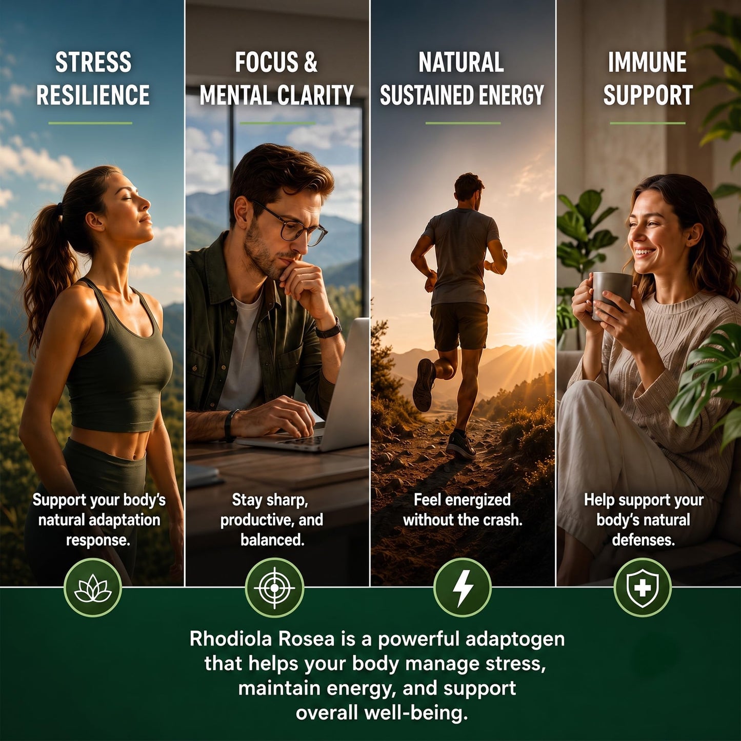 Shileoo Rhodiola Rosea 60 Capsules