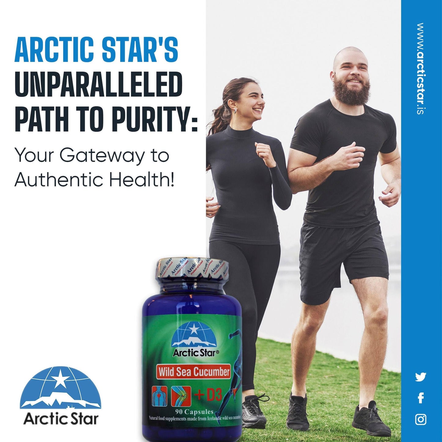 Arctic Star Sea Cucumber with Vitamin D3 Capsules 90 Capsules