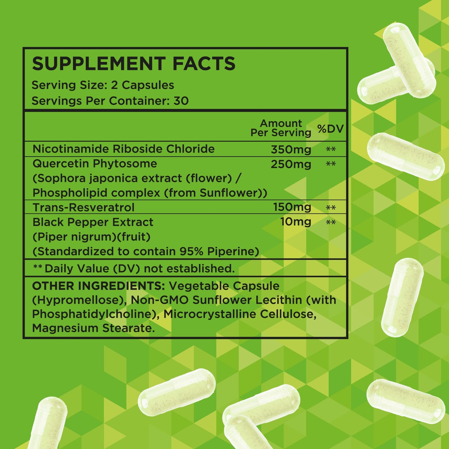 ZeniZest NAD+ Supplement Liposomal Nicotinamide Riboside Capsules, 60 Count