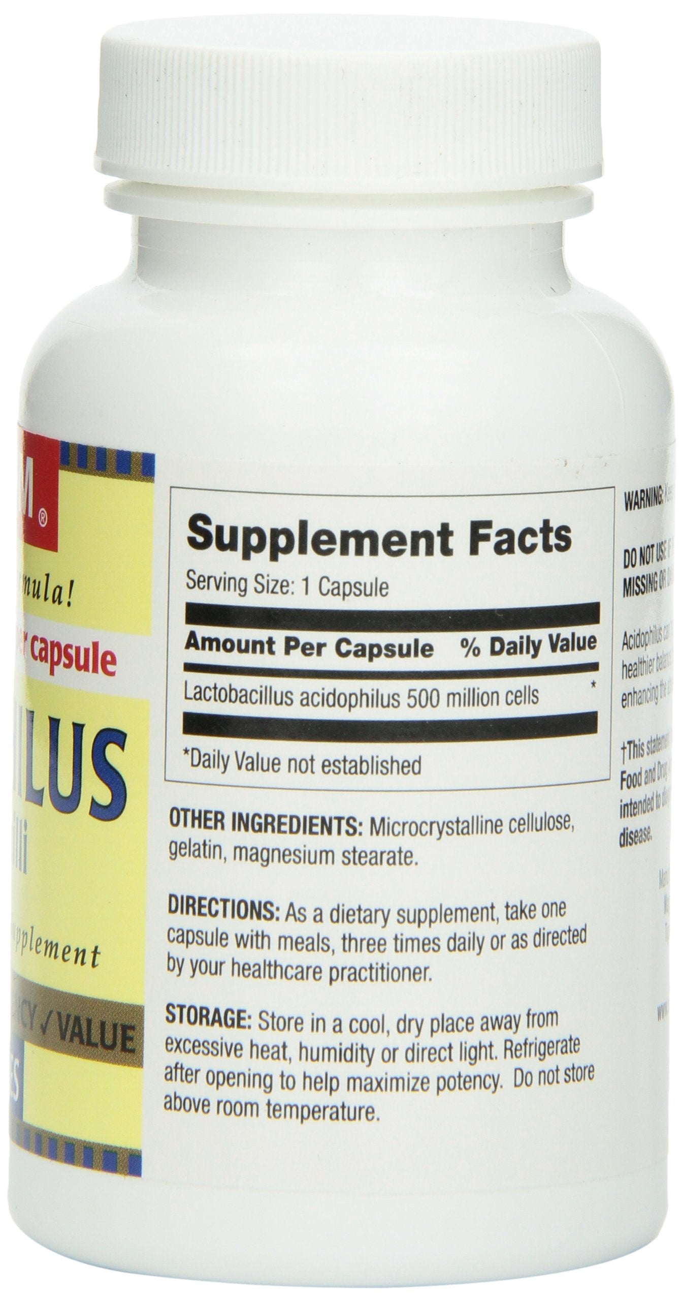 NYX PROFESSIONAL MAKEUP Optimum Acidophilus Lactobacilli Capsules, 100 Count