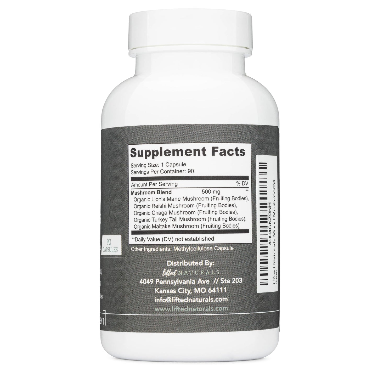 Lifted Naturals Mood Mushrooms Capsule 90 Count
