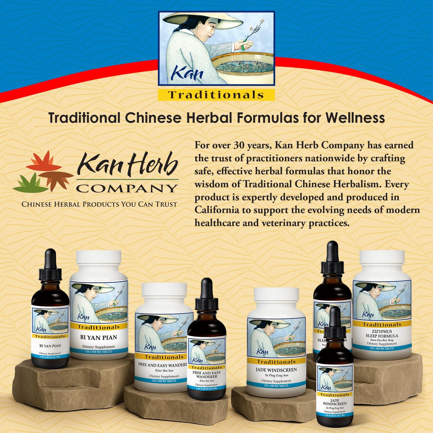 Kan Herbs Yin Qiao Formula – Traditional Chinese Herbal Blend with Honeysuckle & Forsythia for Seasonal Balance and Respiratory Wellness, 60 Tablets