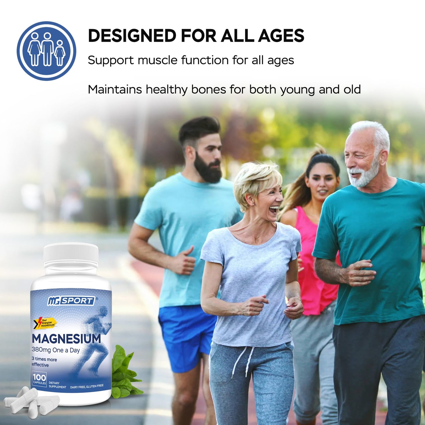 MgSport High Absorption Magnesium Capsule 1 Count