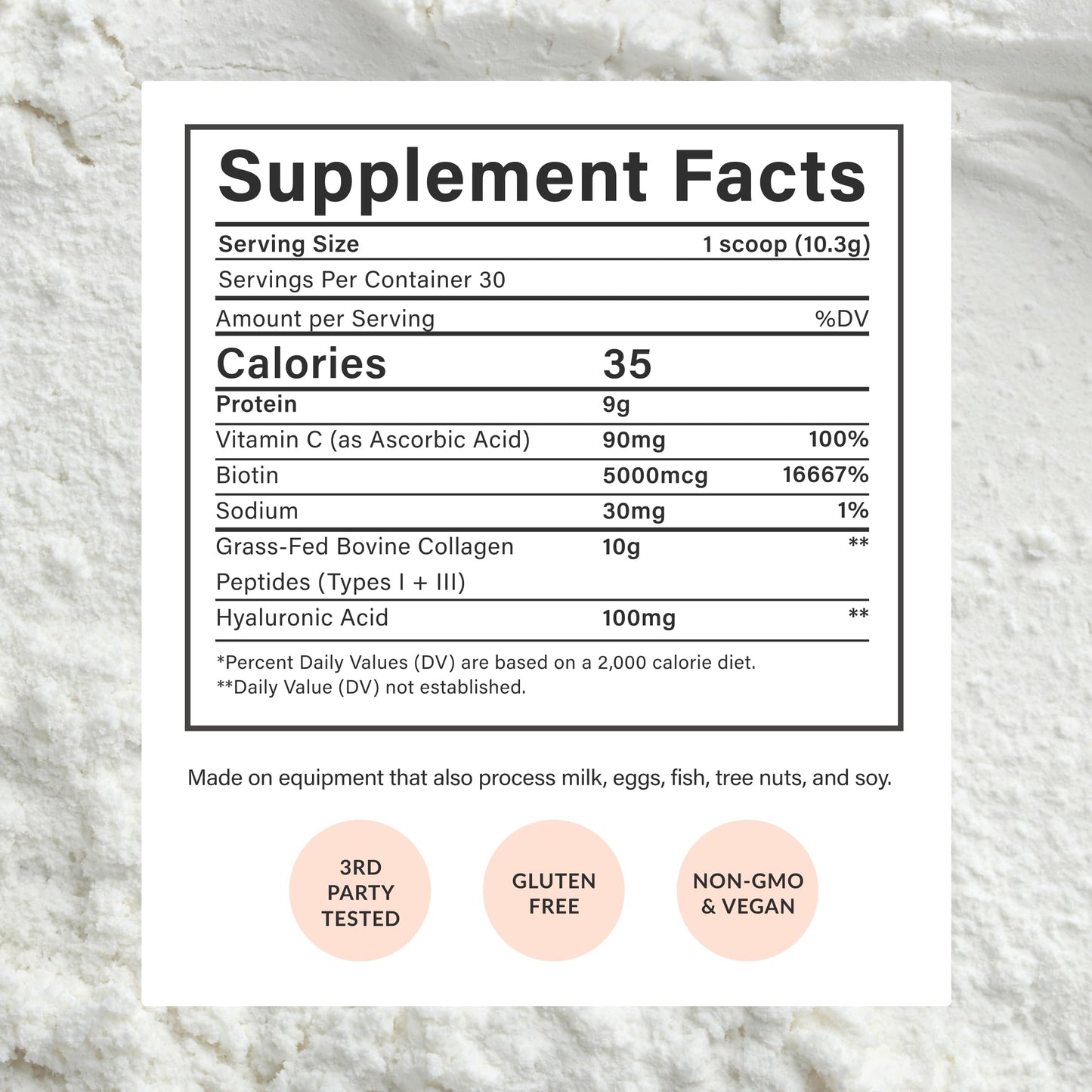 Beam Collagen Powder, 30 Servings
