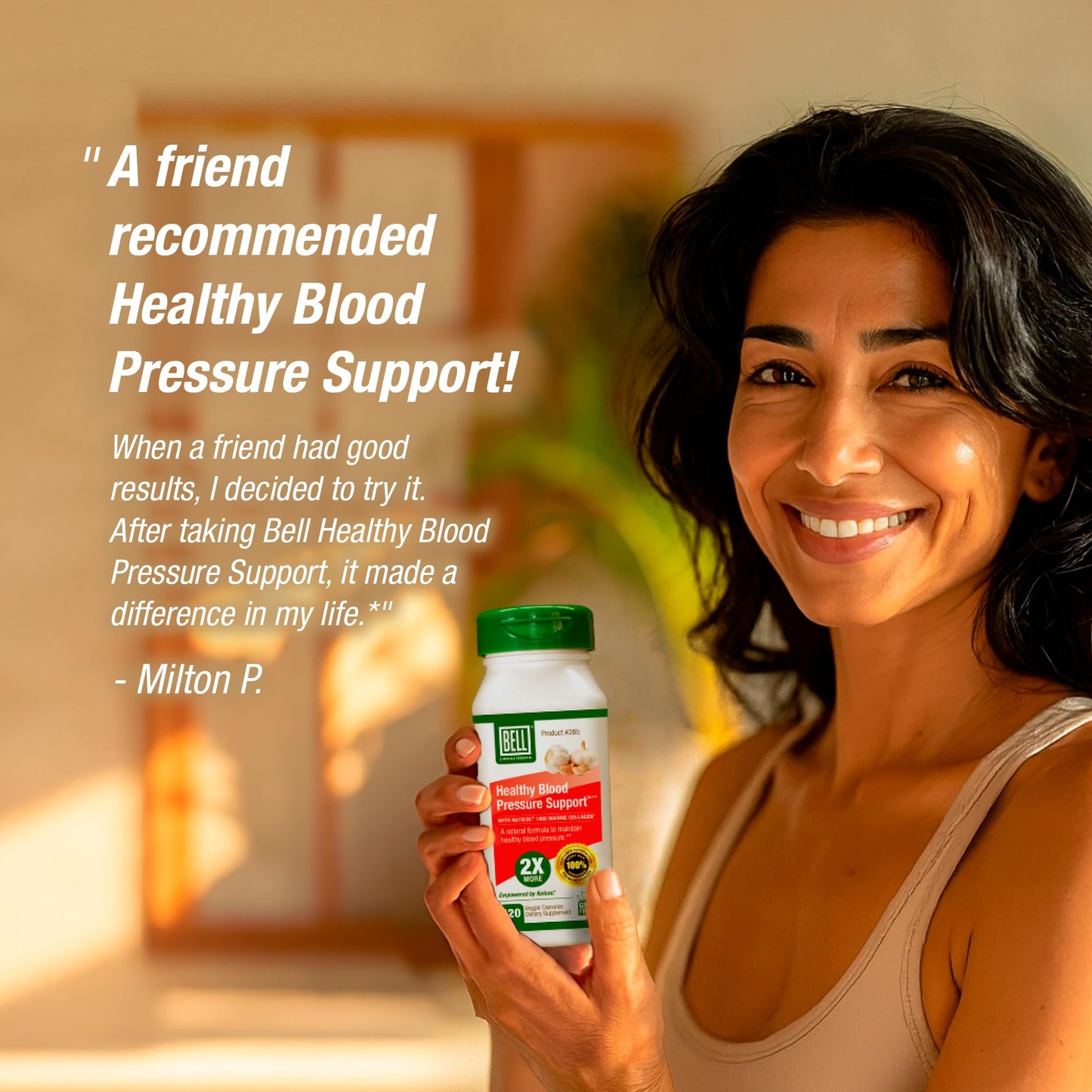 Bell Healthy Blood Pressure Support Capsules 120 Count