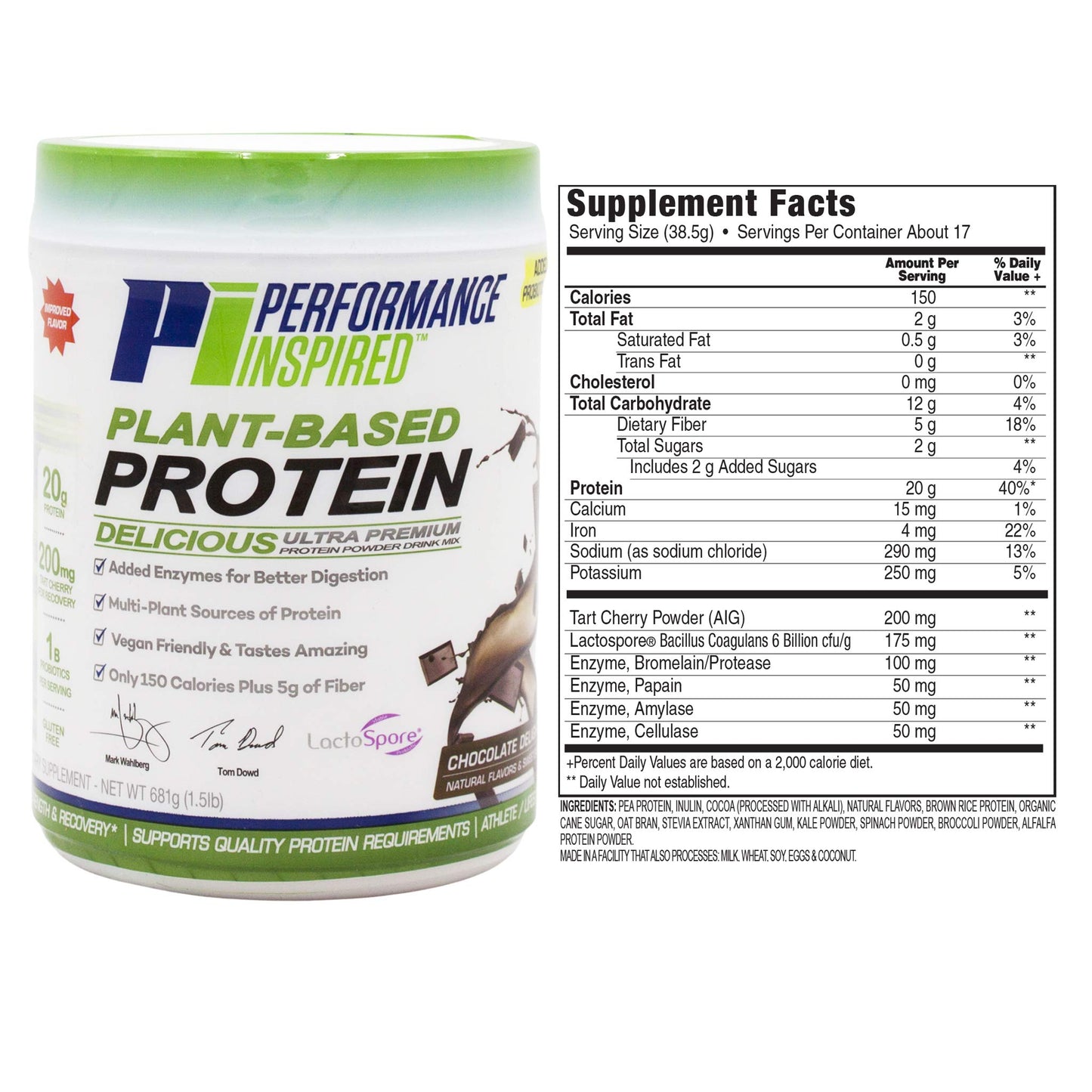 Performance Inspired Plant Protein Powder Chocolate Delight 24 Servings