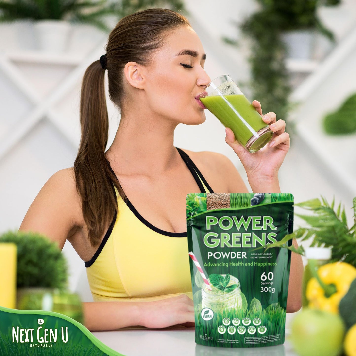 NGU Next Gen U Super Greens Powder 10.6 oz