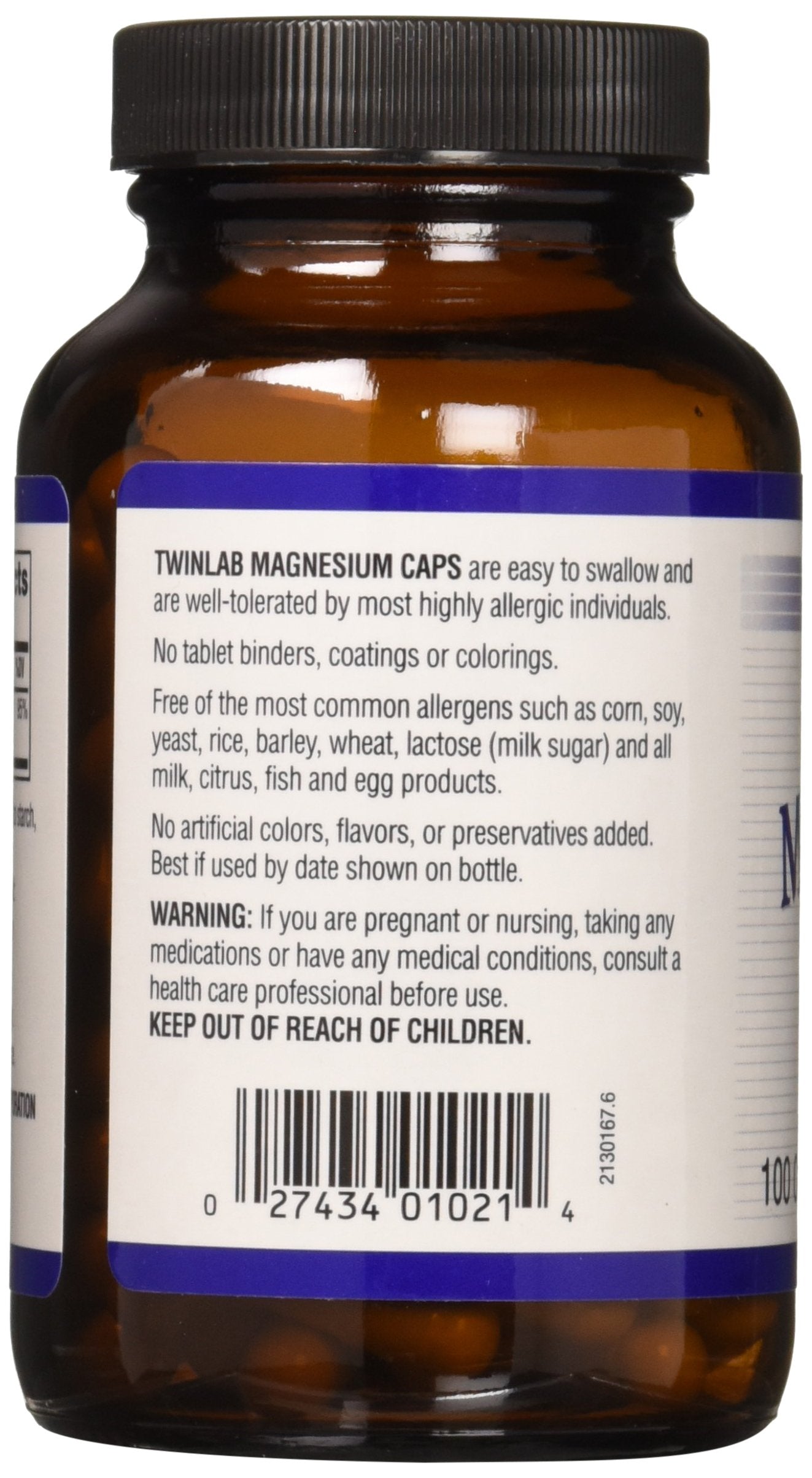Twinlab Magnesium 400 mg Capsules, 100 Capsules