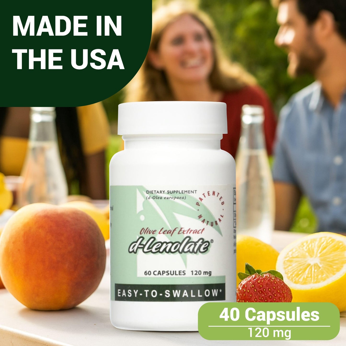 East Park D-Lenolate Olive Leaf Extract Capsules, 60 Capsules