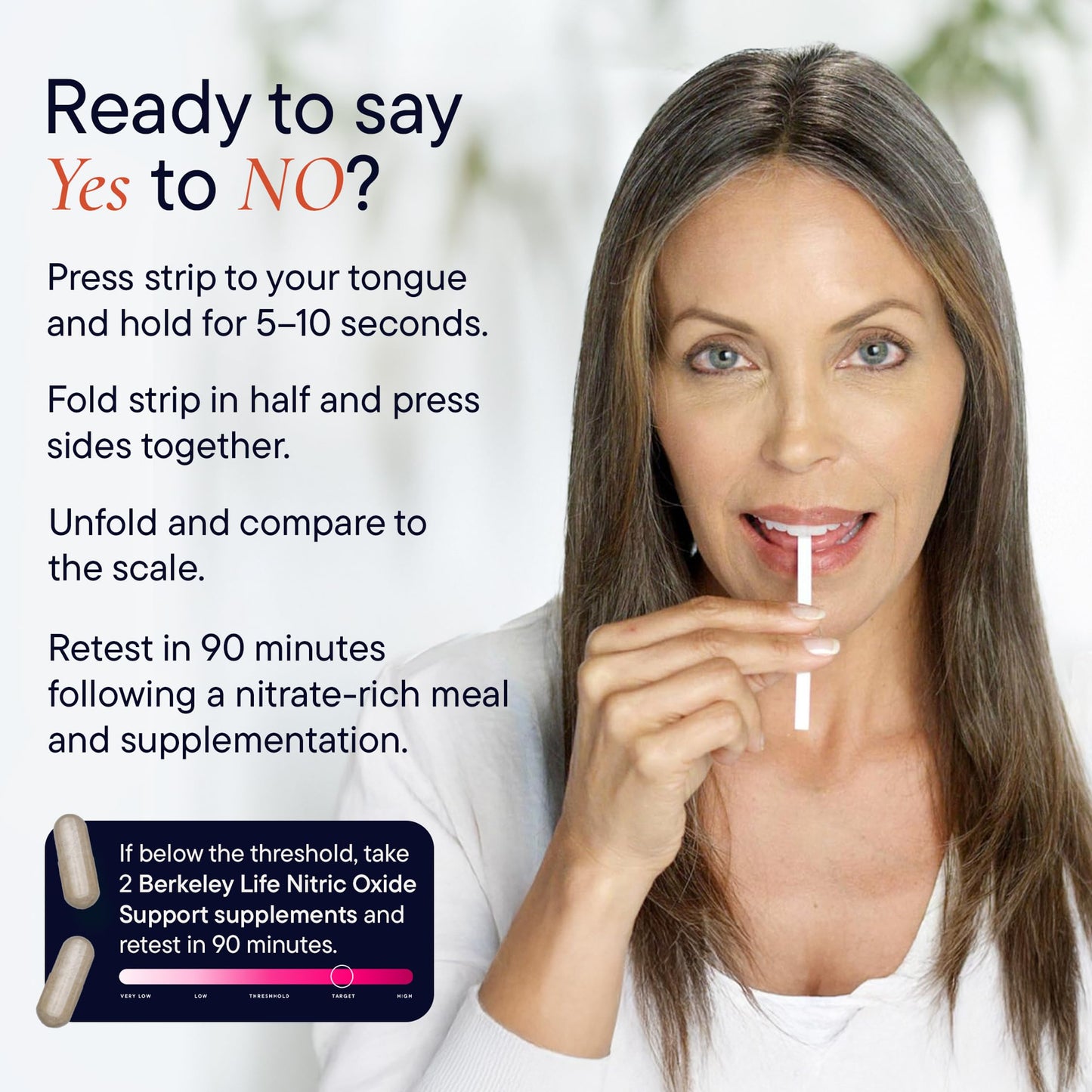 Berkeley Life Nitric Oxide Booster & Test Strips Starter Kit, 60 Capsules & 50 Test Strips