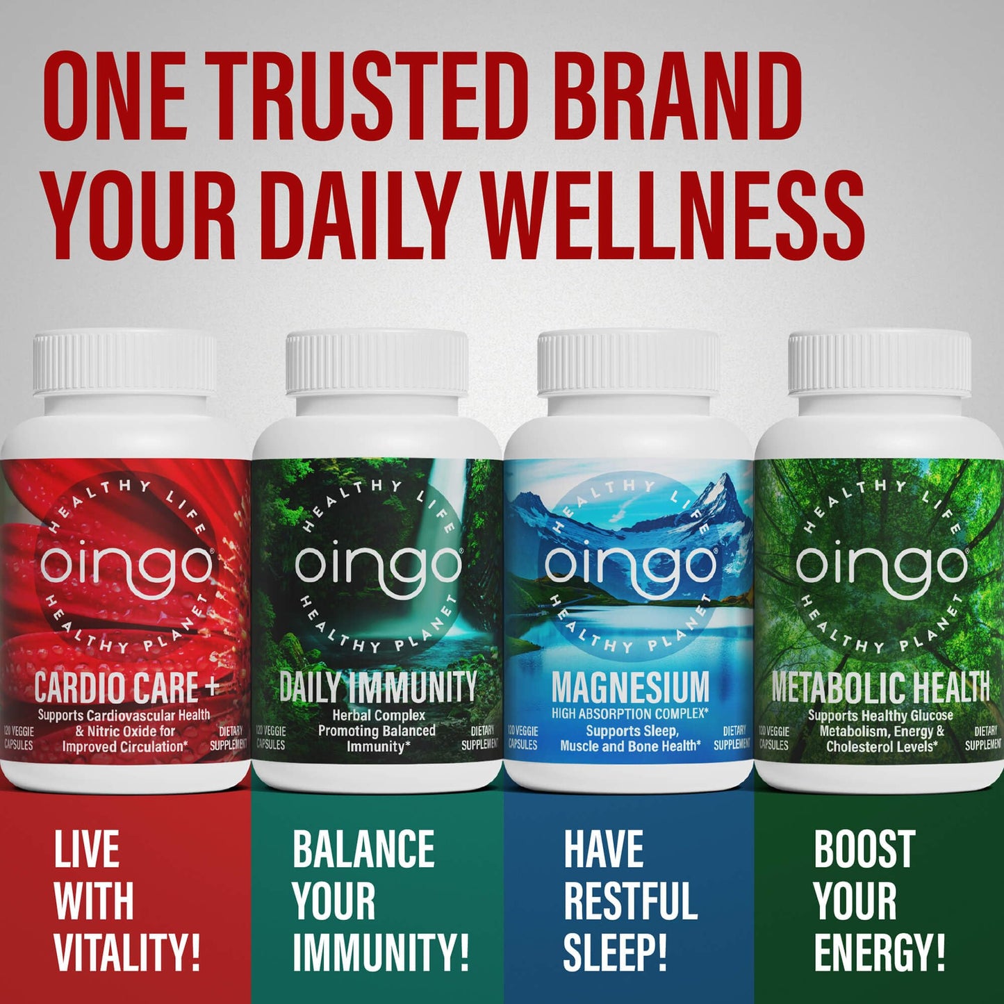 Oingo Cardio Care + Heart Health Formula 120 Capsules