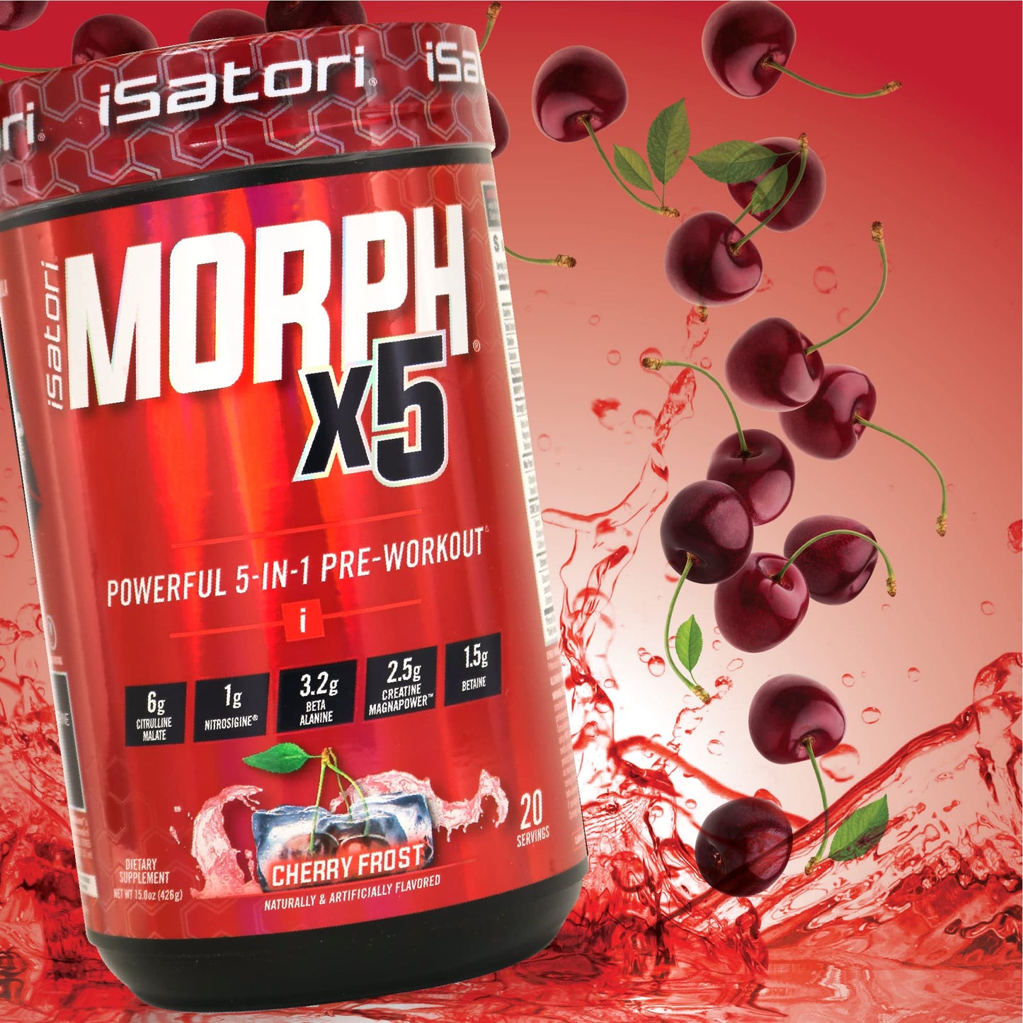 iSatori Morph X5 Powerful 5-in-1 Pre Workout Powder 19.7 Servings