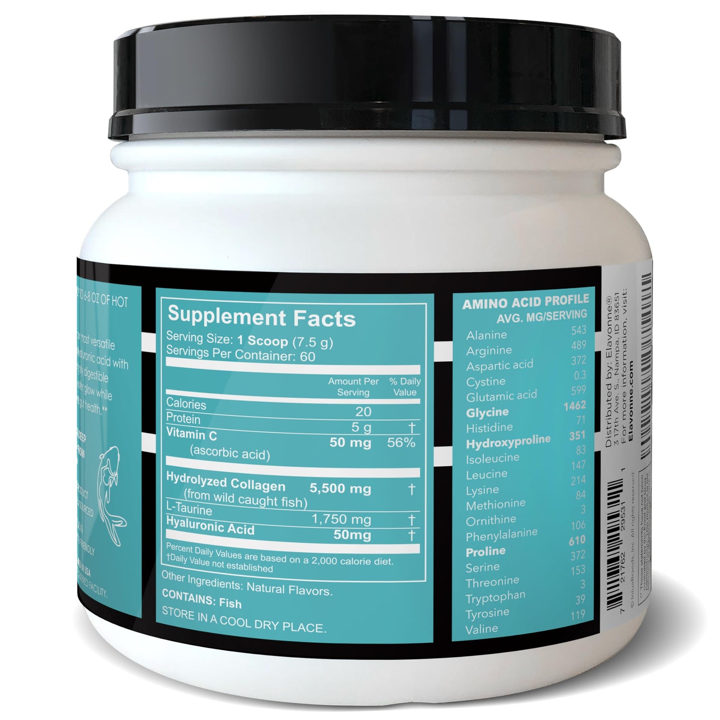 E´LAVONNE Amino Collagen C - Collagen Powder, 48