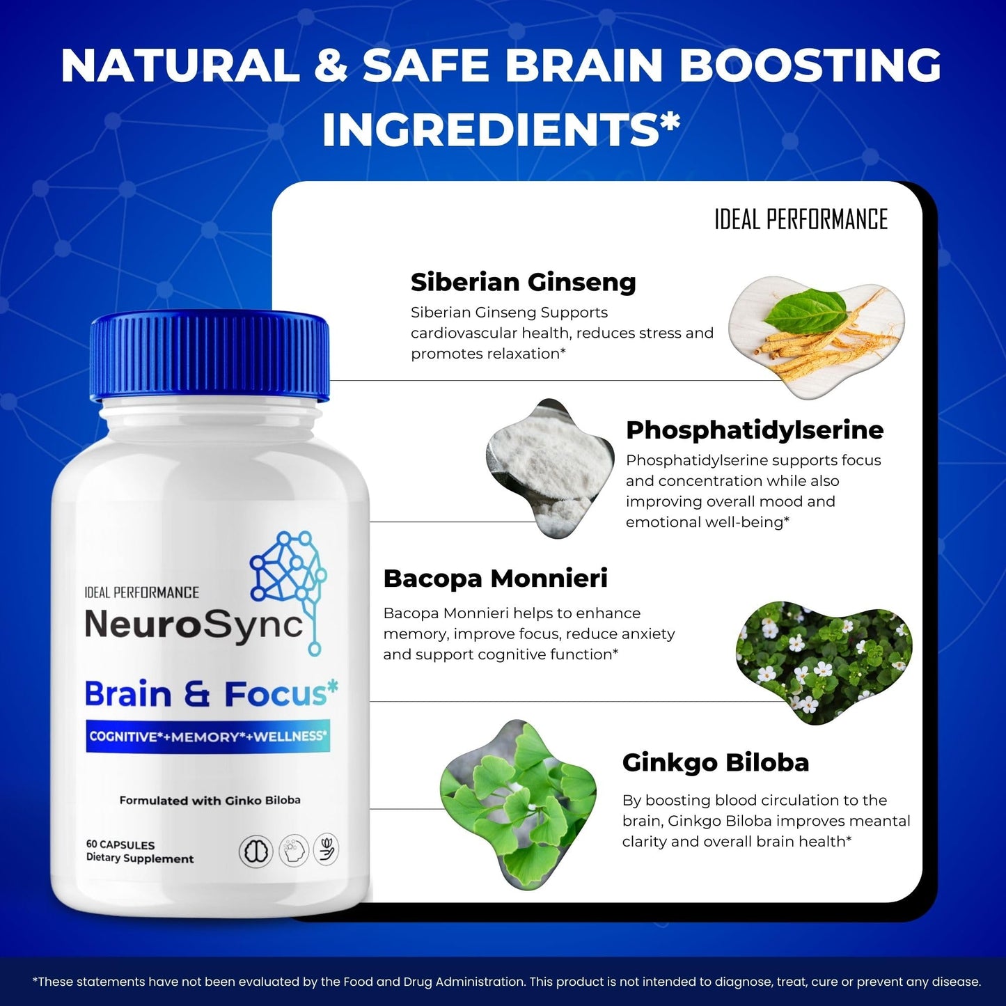 IDEAL PERFORMANCE Neuro Sync Capsule 60 Count