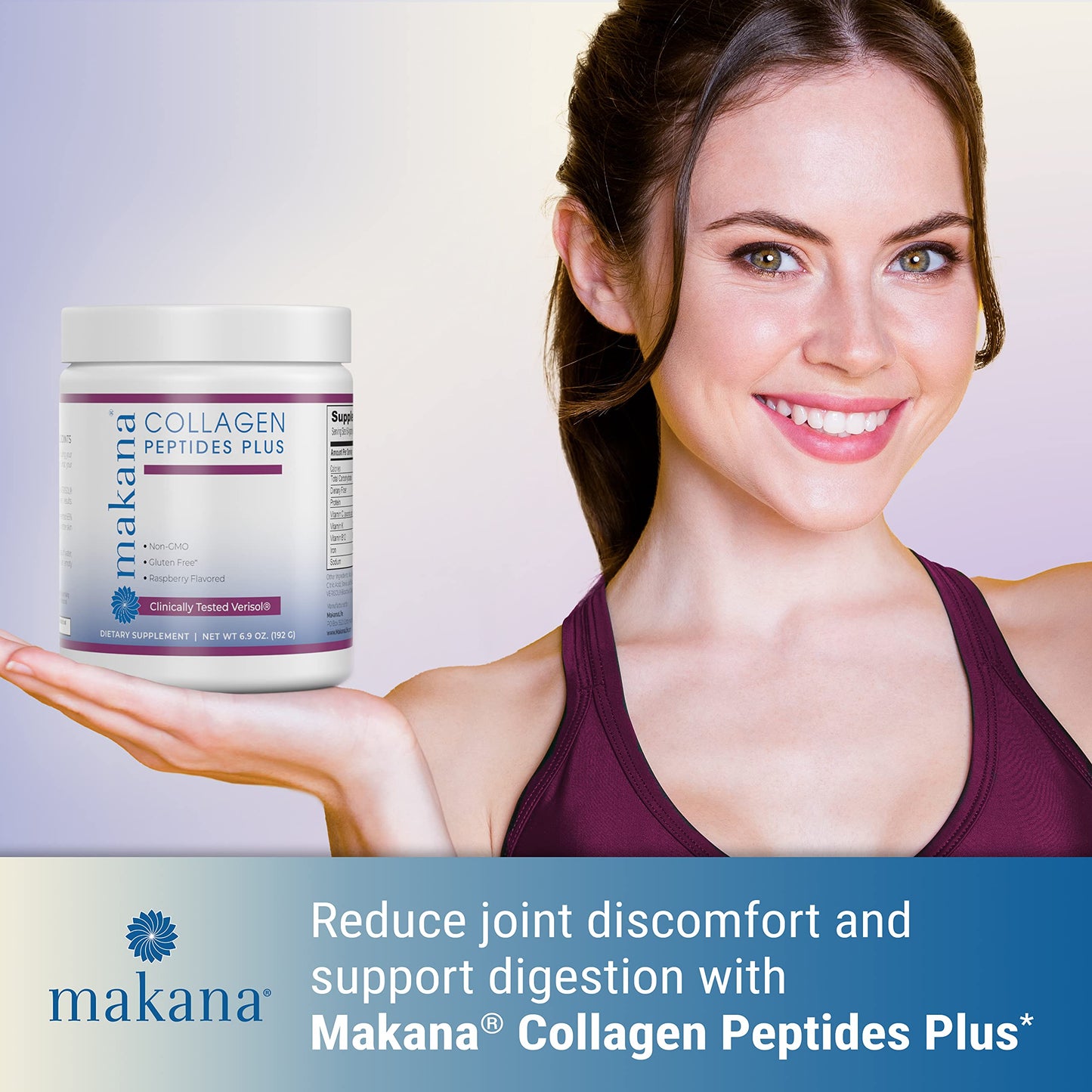 Makana Collagen Peptides Plus with Verisol®, Vitamin C, Hyaluronic Acid & Amino Acids – Supports Hair, Skin, Nails, & Joints Powder 6.9 oz