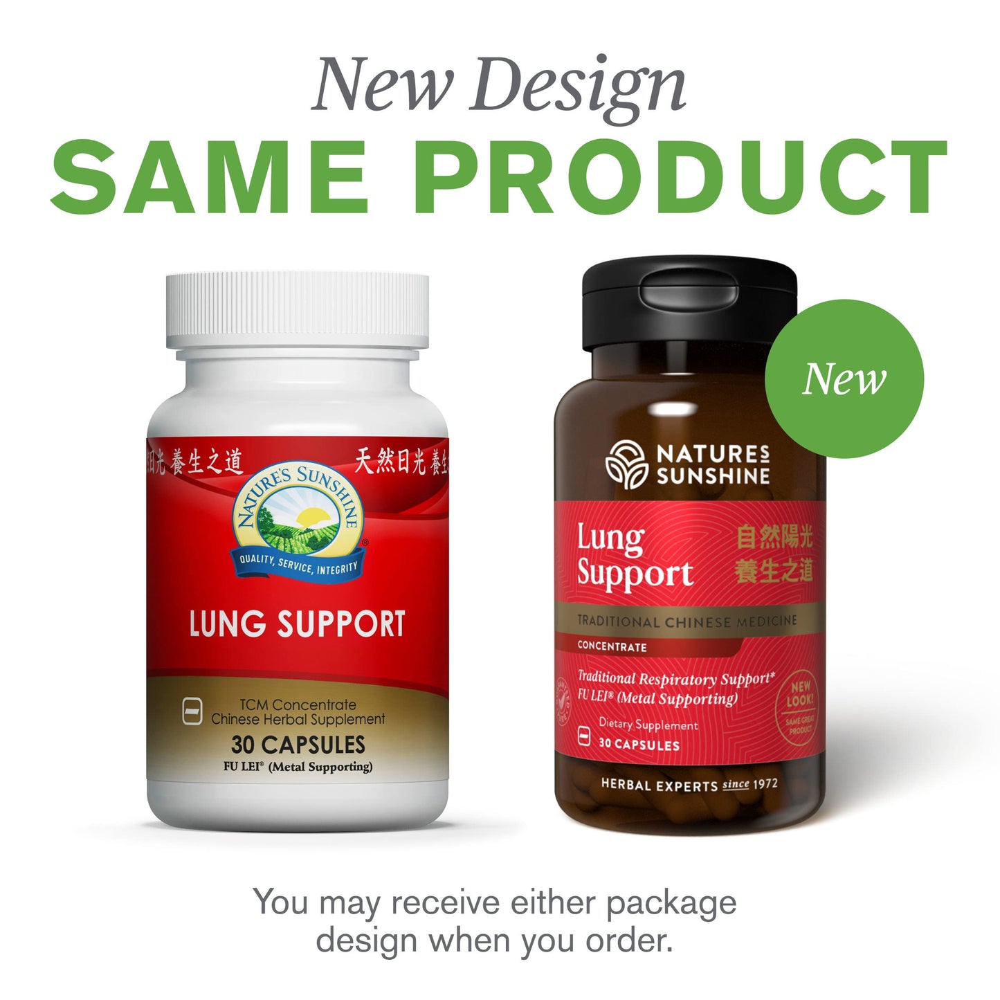 Nature's Sunshine Lung Support Chinese TCM Concentrate Capsules, 30 Capsules