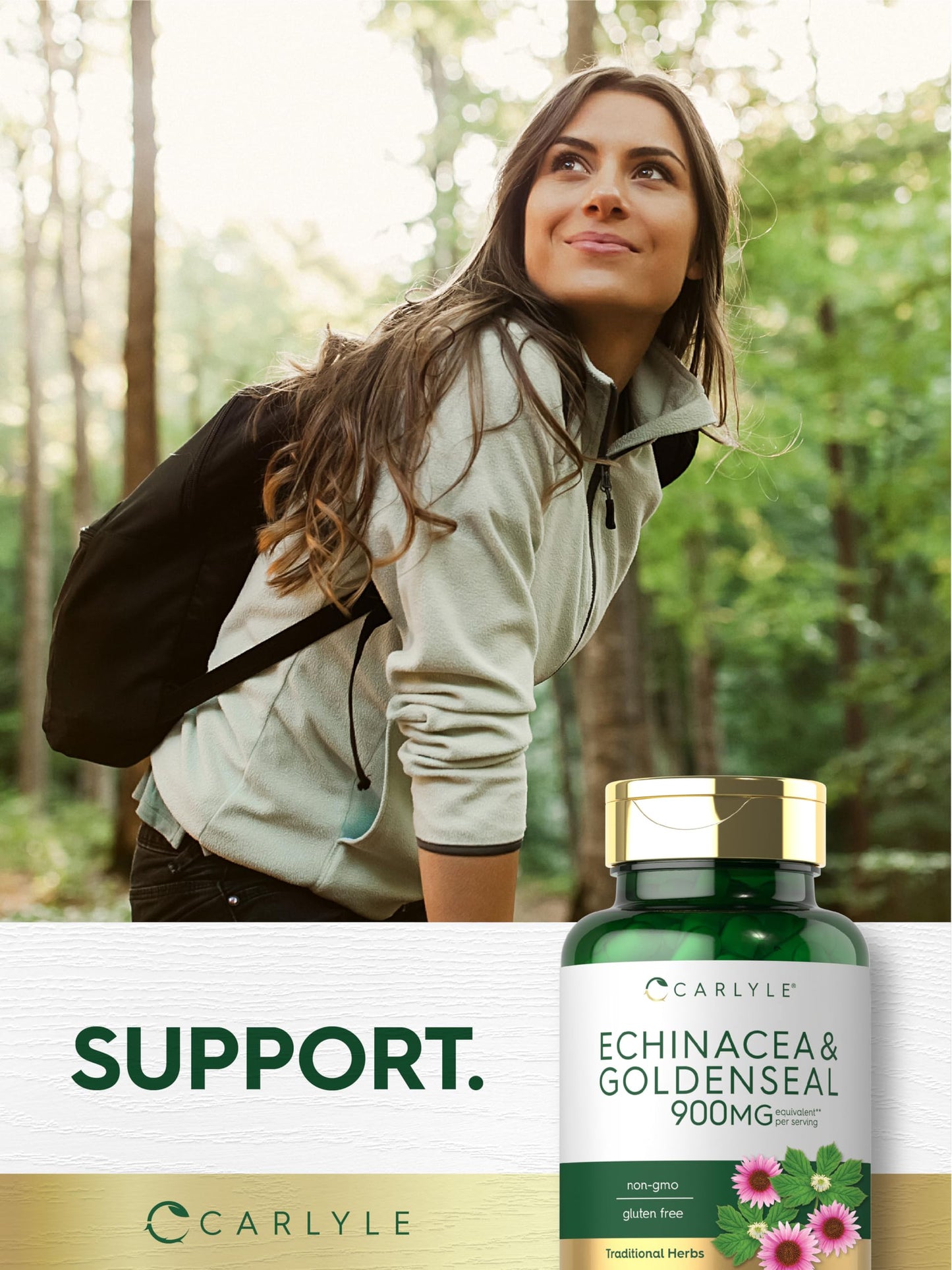 Carlyle Echinacea Goldenseal Capsules 110 Count