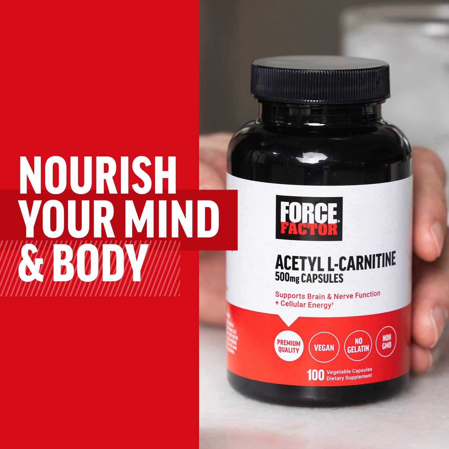 Force Factor Acetyl L-Carnitine 100 Capsules