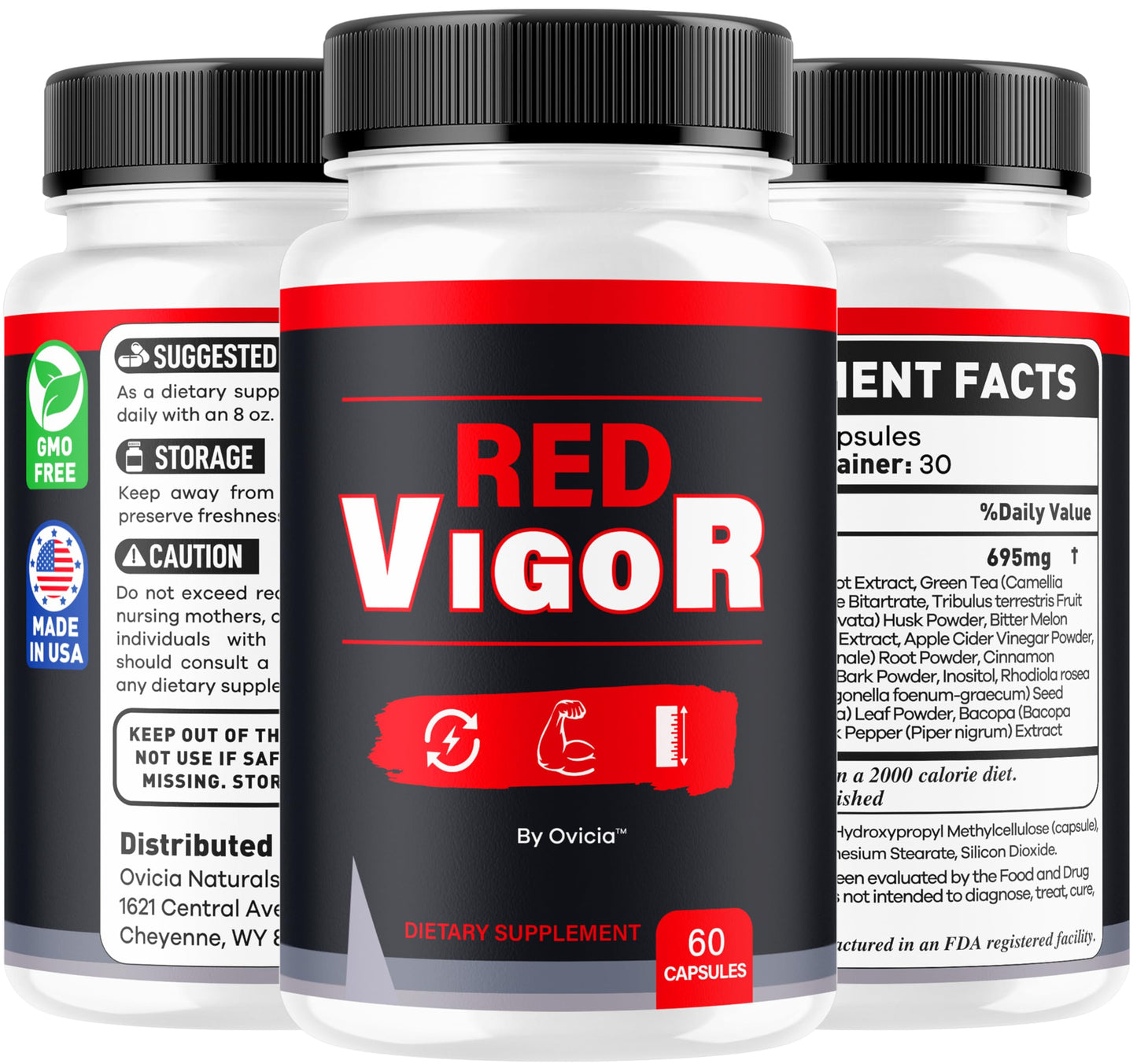 OVICIA Red Vigor Capsules 180 Capsules