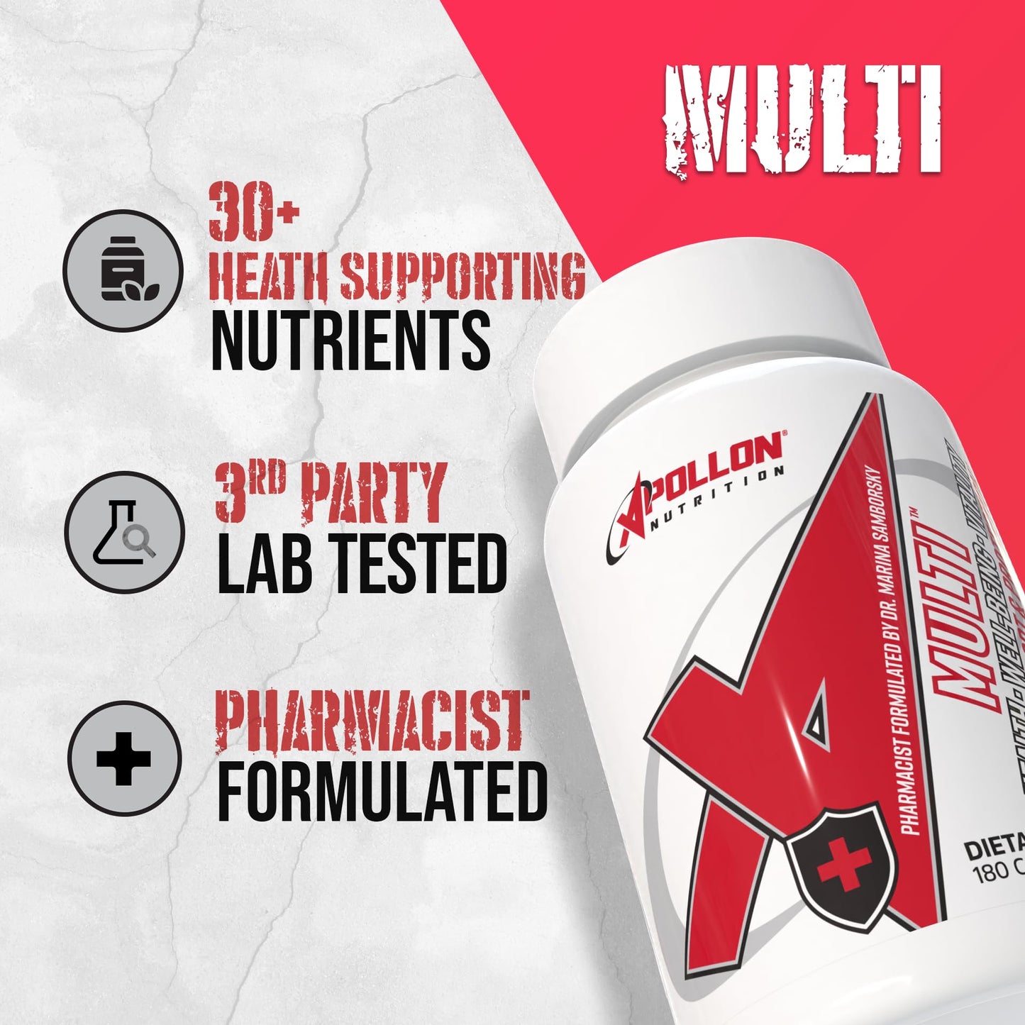 Apollon Nutrition Multivitamin – Daily Essential Vitamin & Mineral Complex Capsule, 1 Count