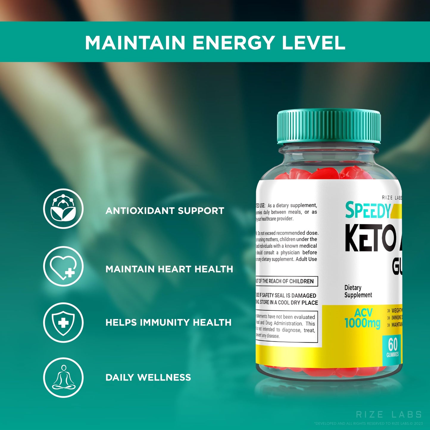 rize labs Speedy Keto Gummies Gummy 120 Gummies