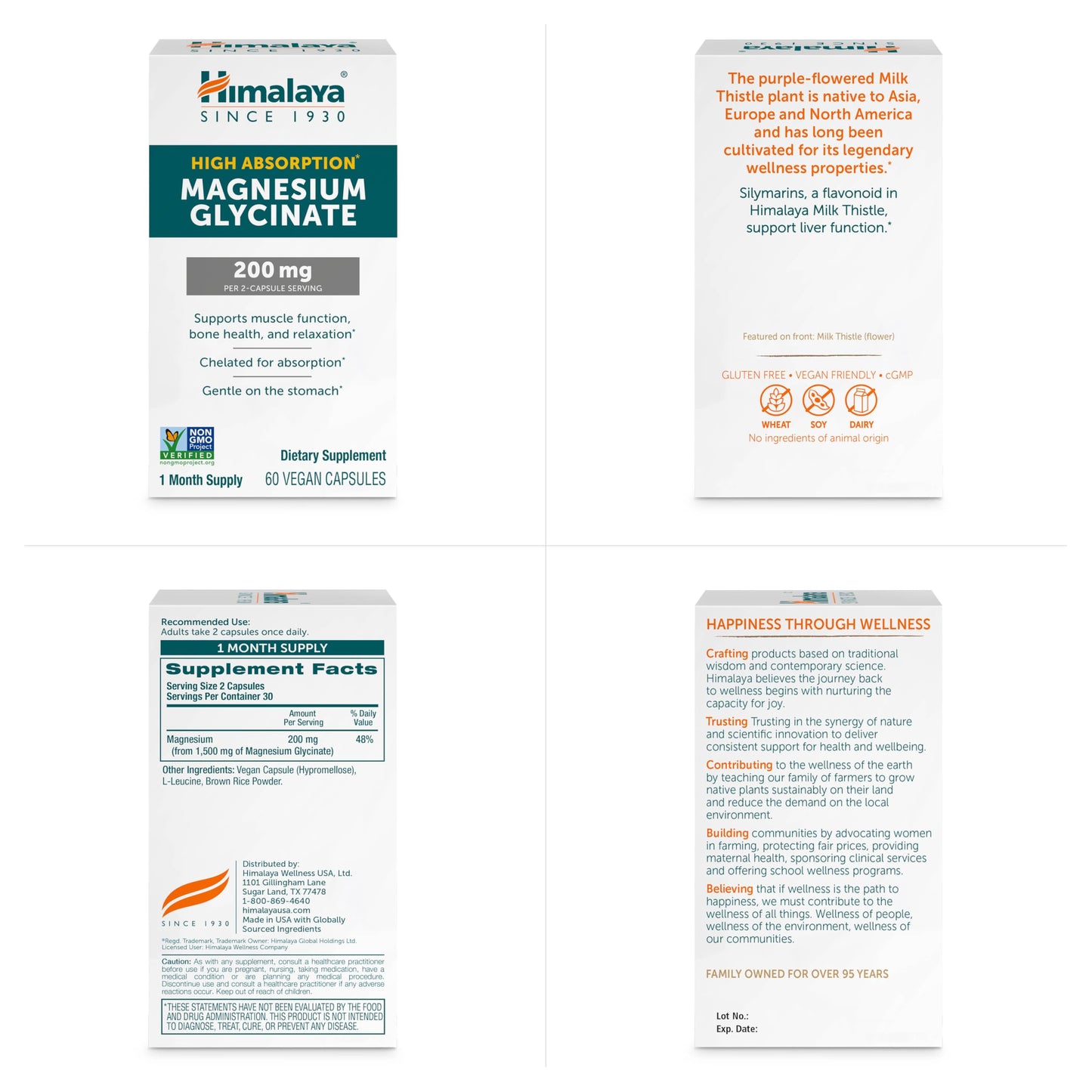 Himalaya Magnesium Glycinate Capsules, 60 Count