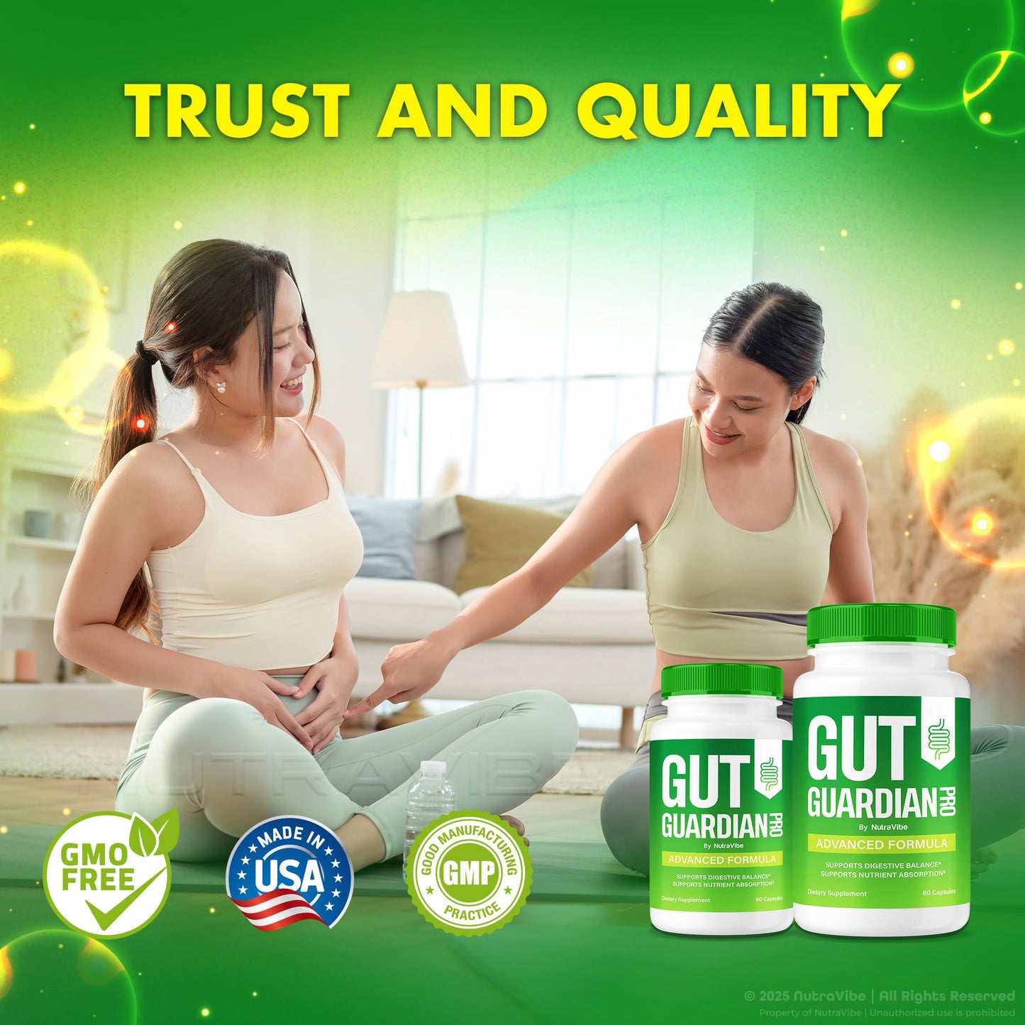 NutraVibe Gut Guardian Pro Capsules 60 Count