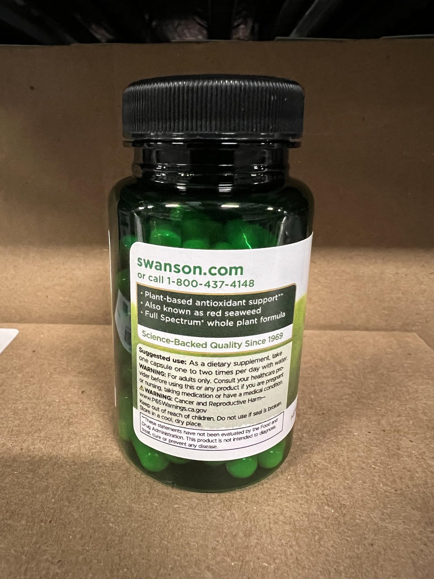 Swanson Full Spectrum Irish Moss 400 Milligrams Capsules 60 Count