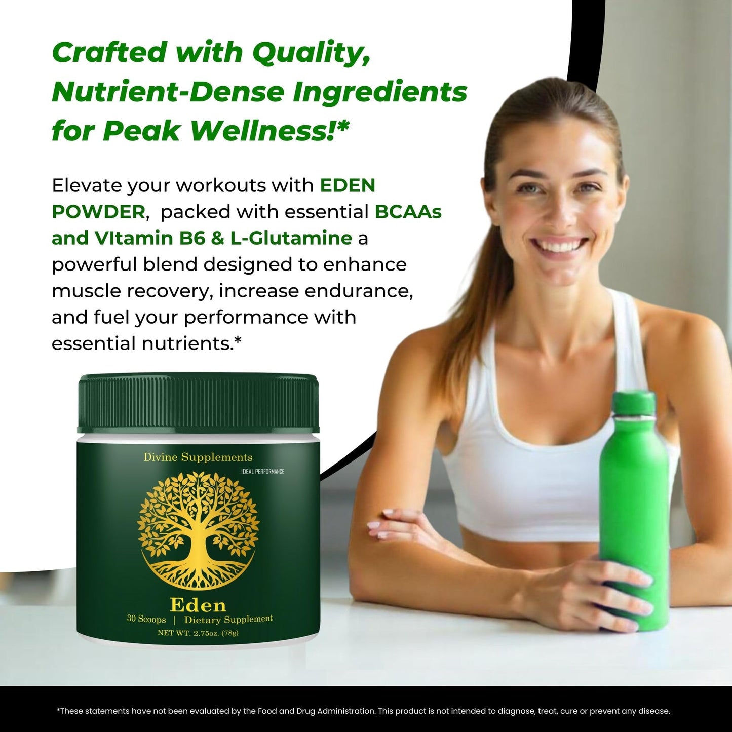 IDEAL PERFORMANCE Eden Energy Supplement Powder 4 Pack