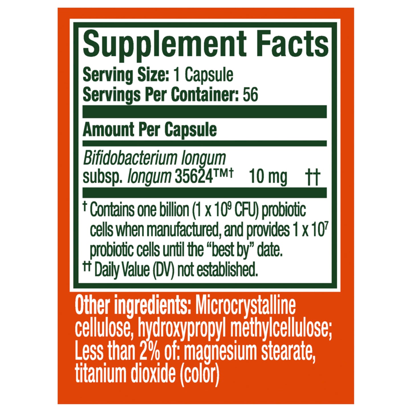 Align Probiotic 24/7 Digestive Support Capsule, 56 Count