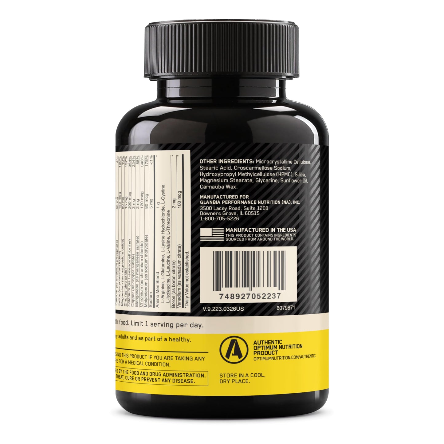 Optimum Nutrition Opti-Men Tablet 90 Count