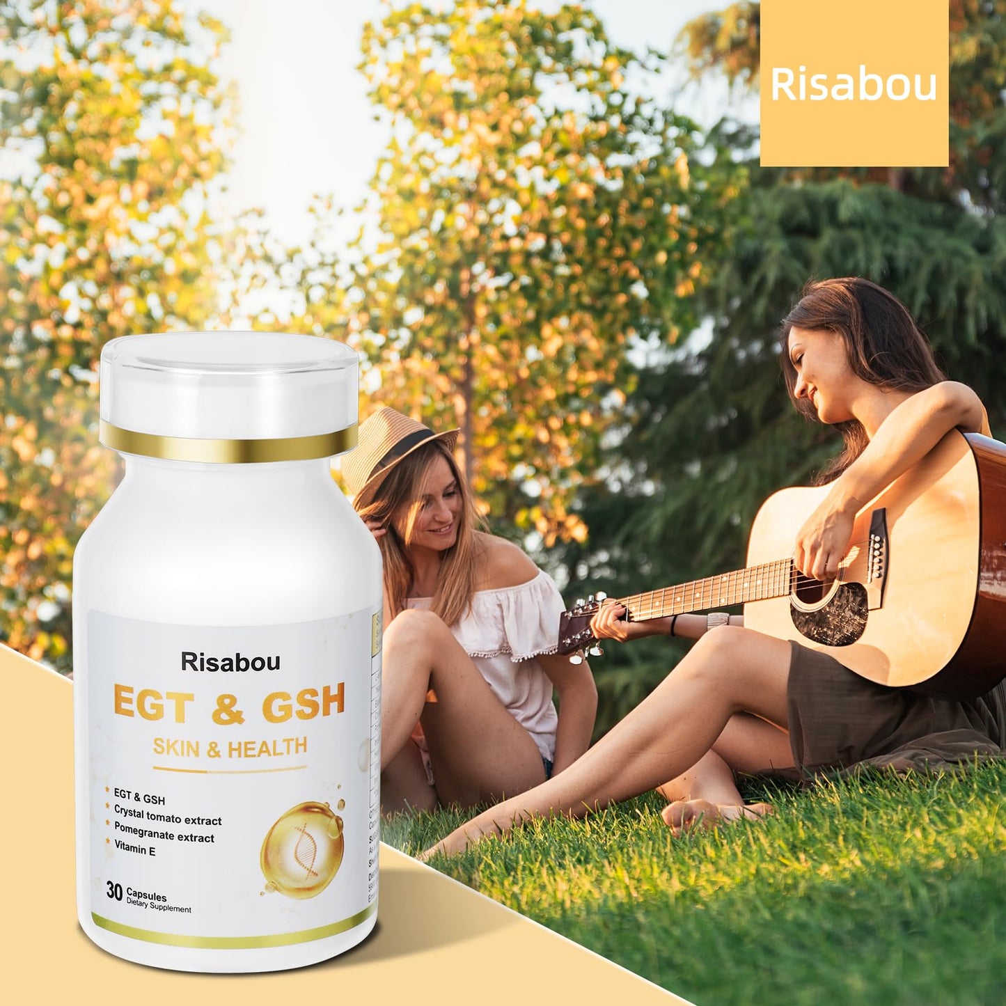 Risabou L-Ergothioneine with Iron Capsule, 60 Capsules