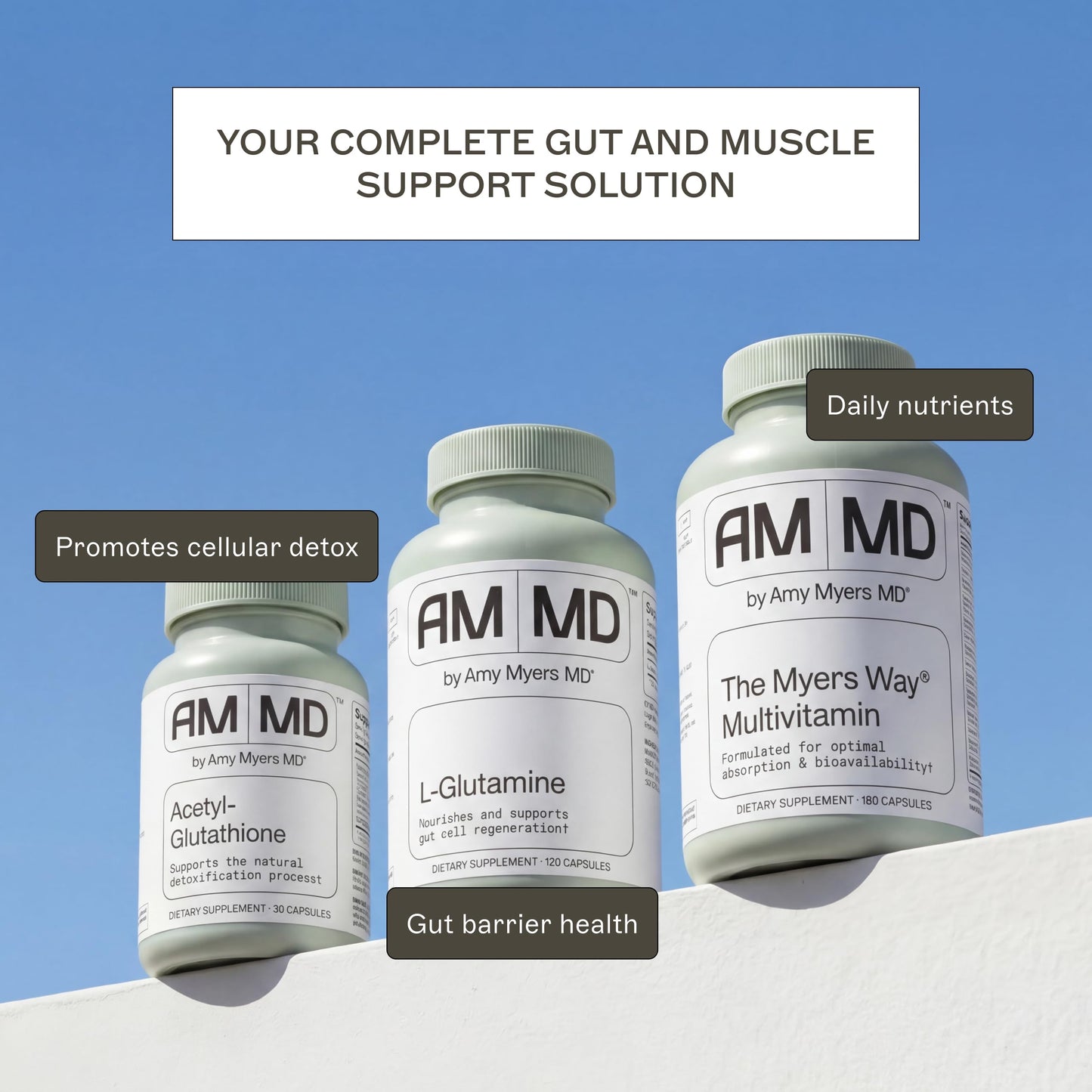 Amy Myers MD L-Glutamine 120 Capsules
