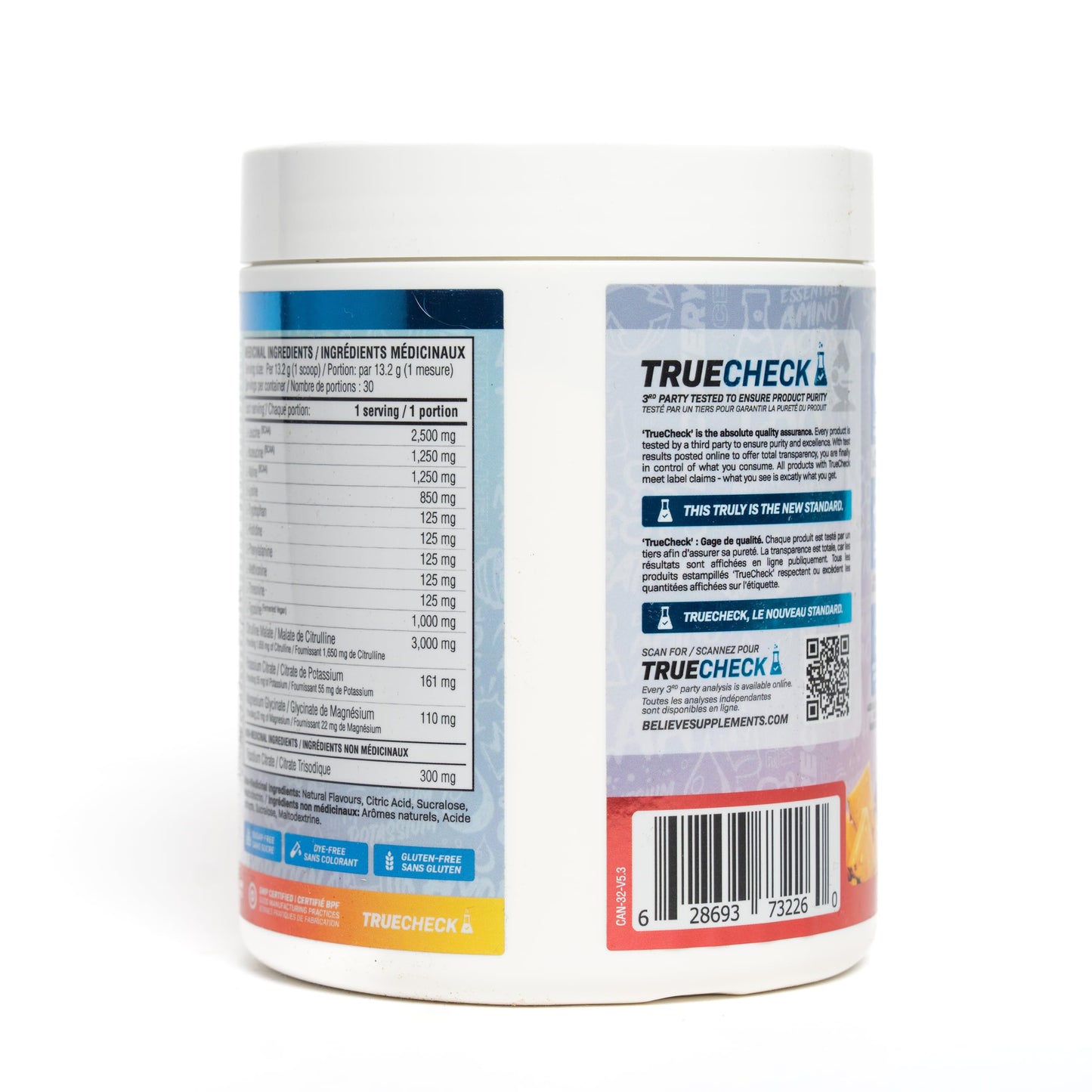 Believe Supplements Performance EAA Powder 13.76 oz