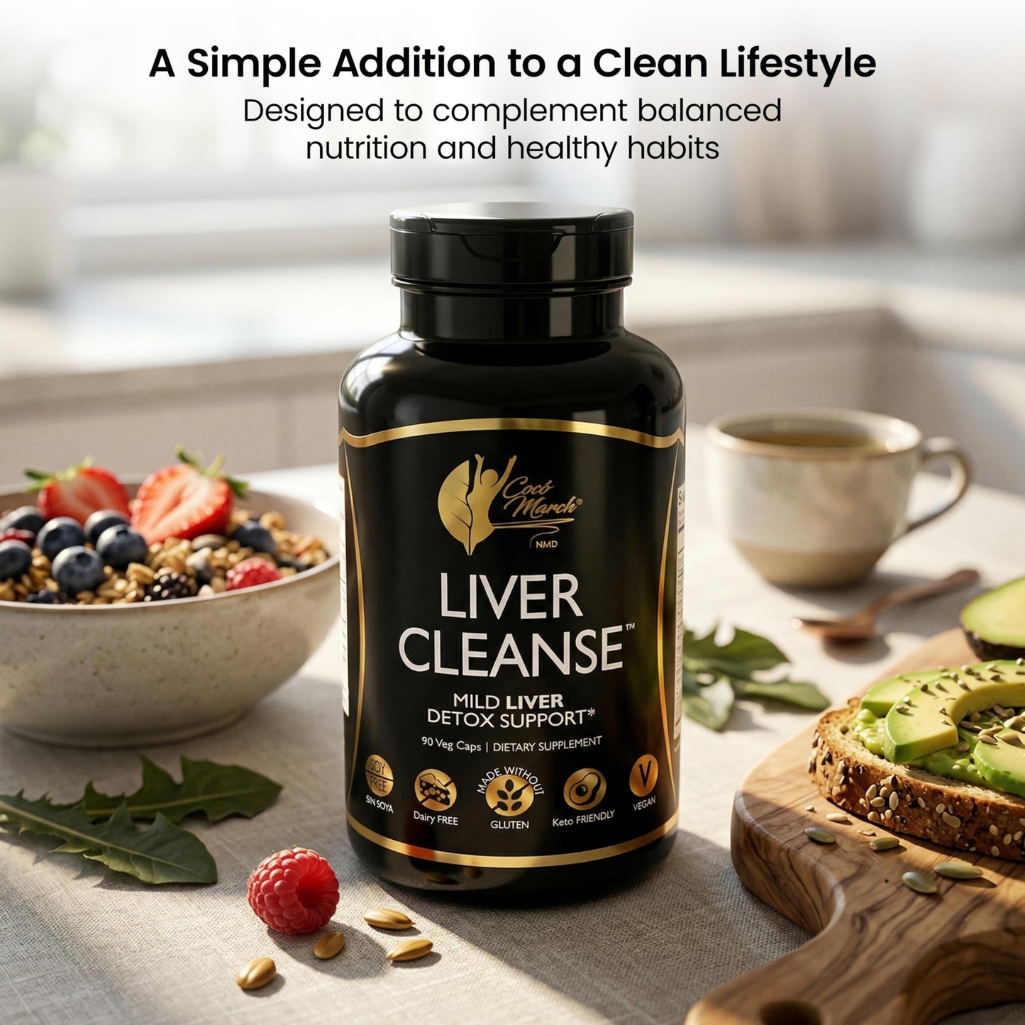 Cocó March N.M.D Liver Cleanse Support Supplement 90 Veg Capsules