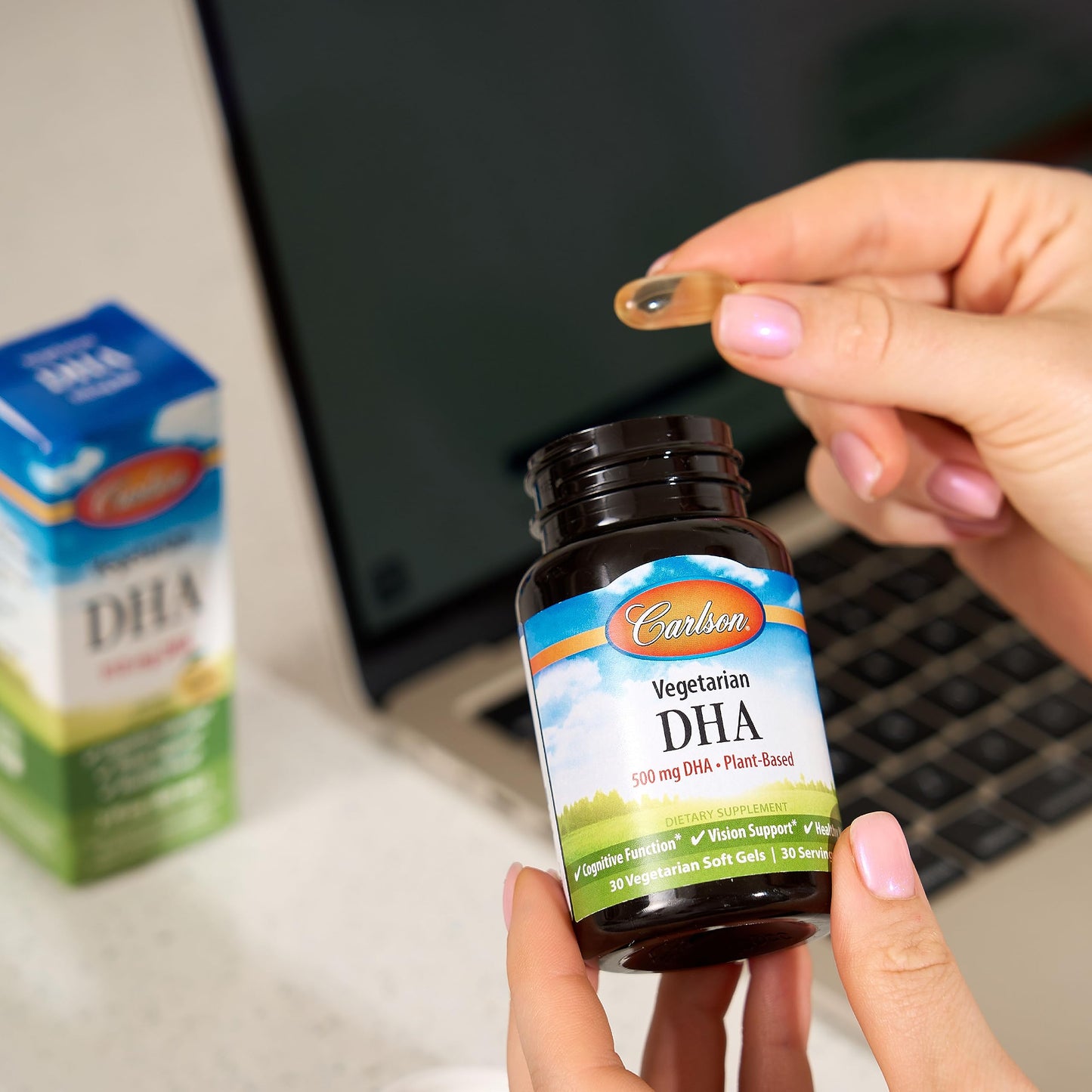 Carlson Vegetarian DHA 500 mg Softgels, 30 Count