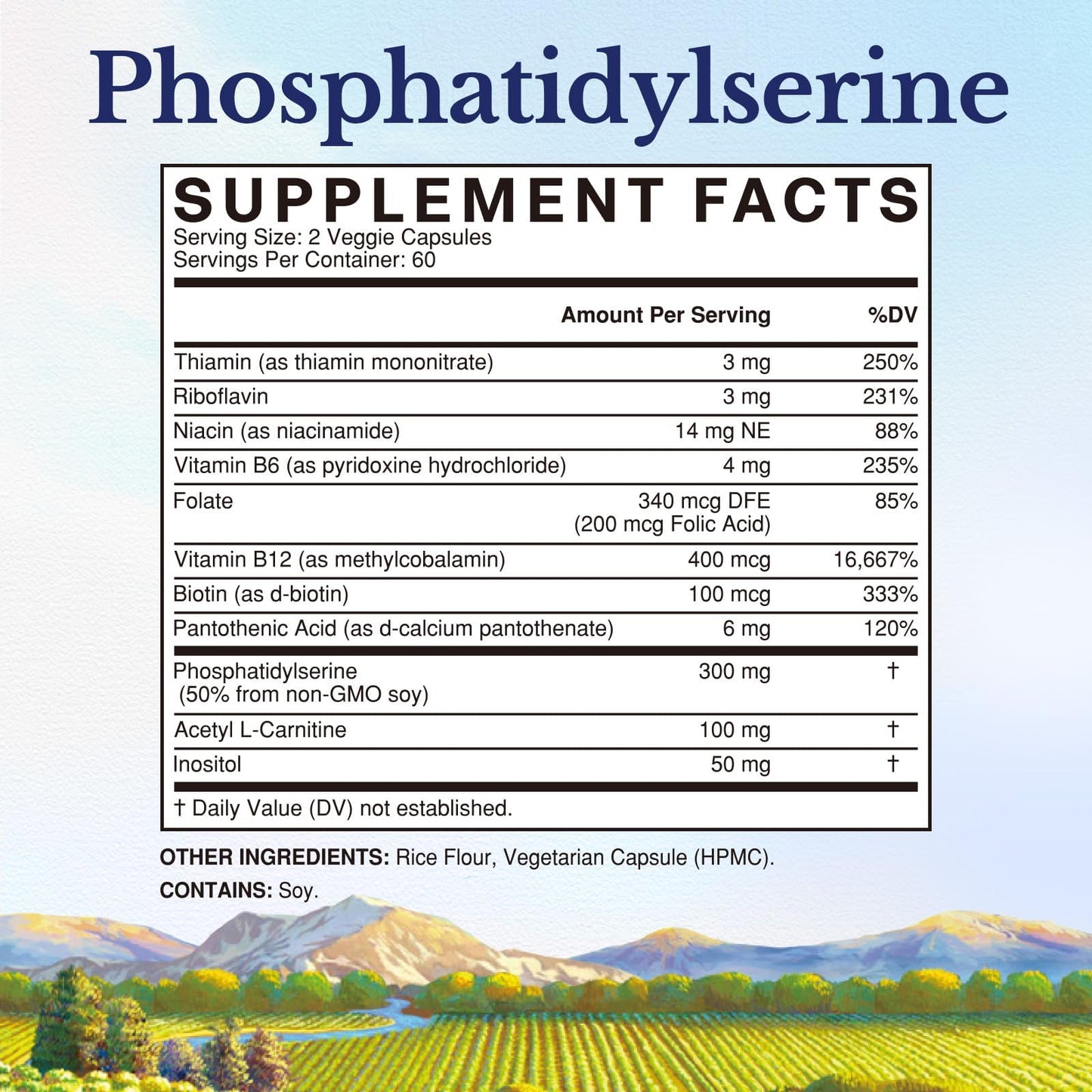 Vitalitown Phosphatidylserine 300mg Capsule, 120 Capsules