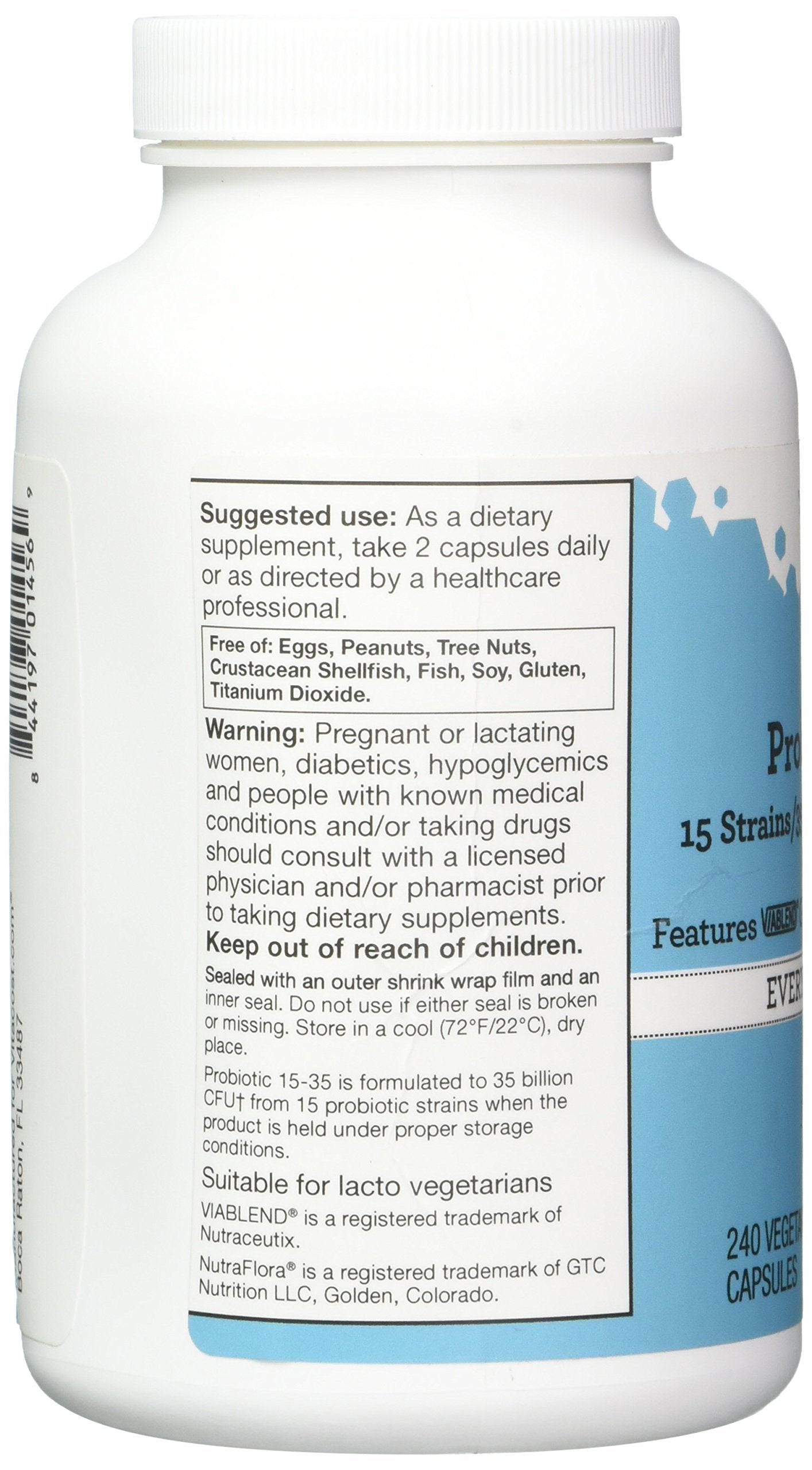 Vitacost Probiotic 15-35 Billion 240 Capsules