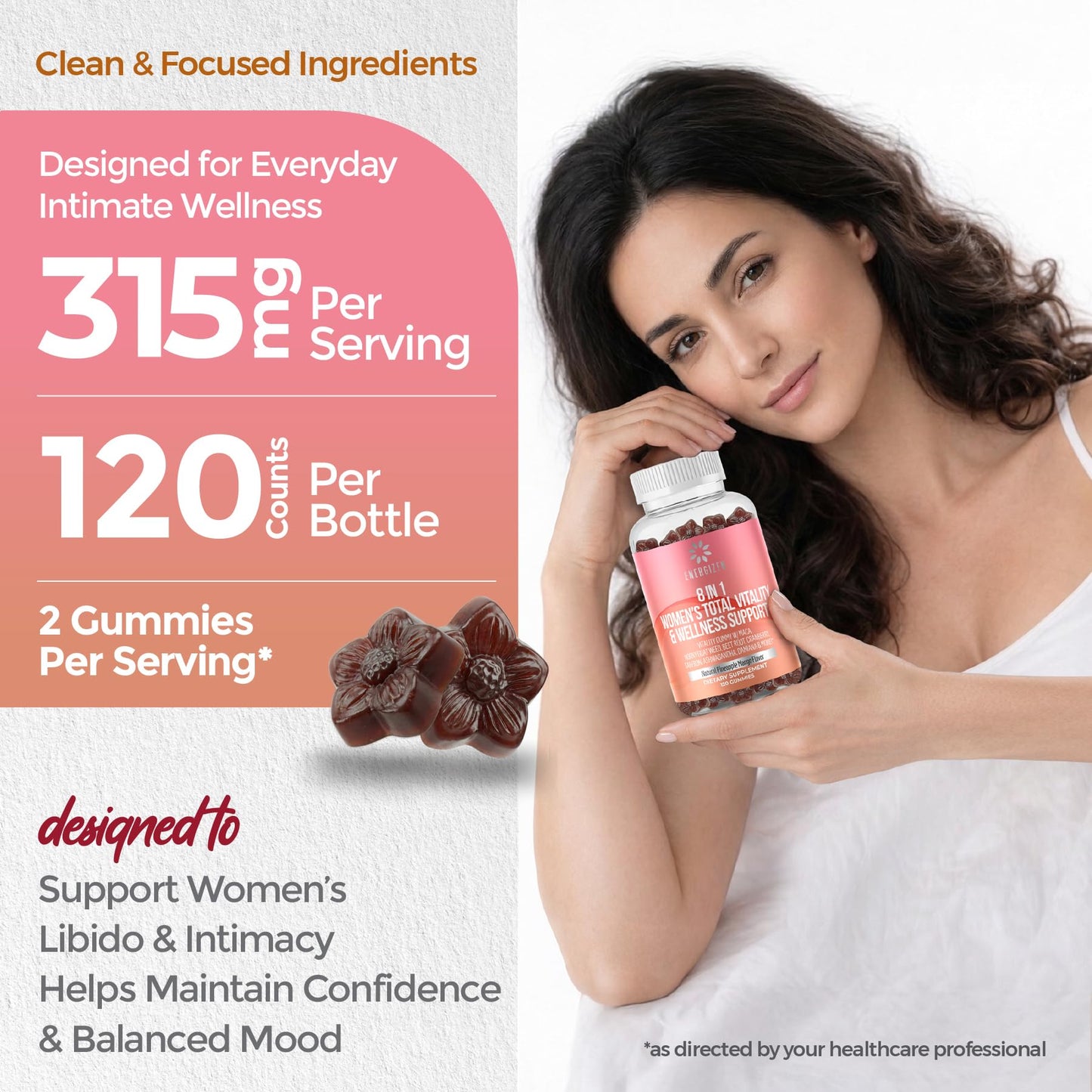 Energizen Women's Vitality Gummies 120 Count